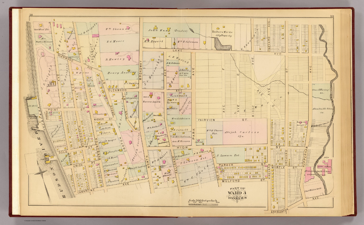 Yonkers ward 3. - David Rumsey Historical Map Collection