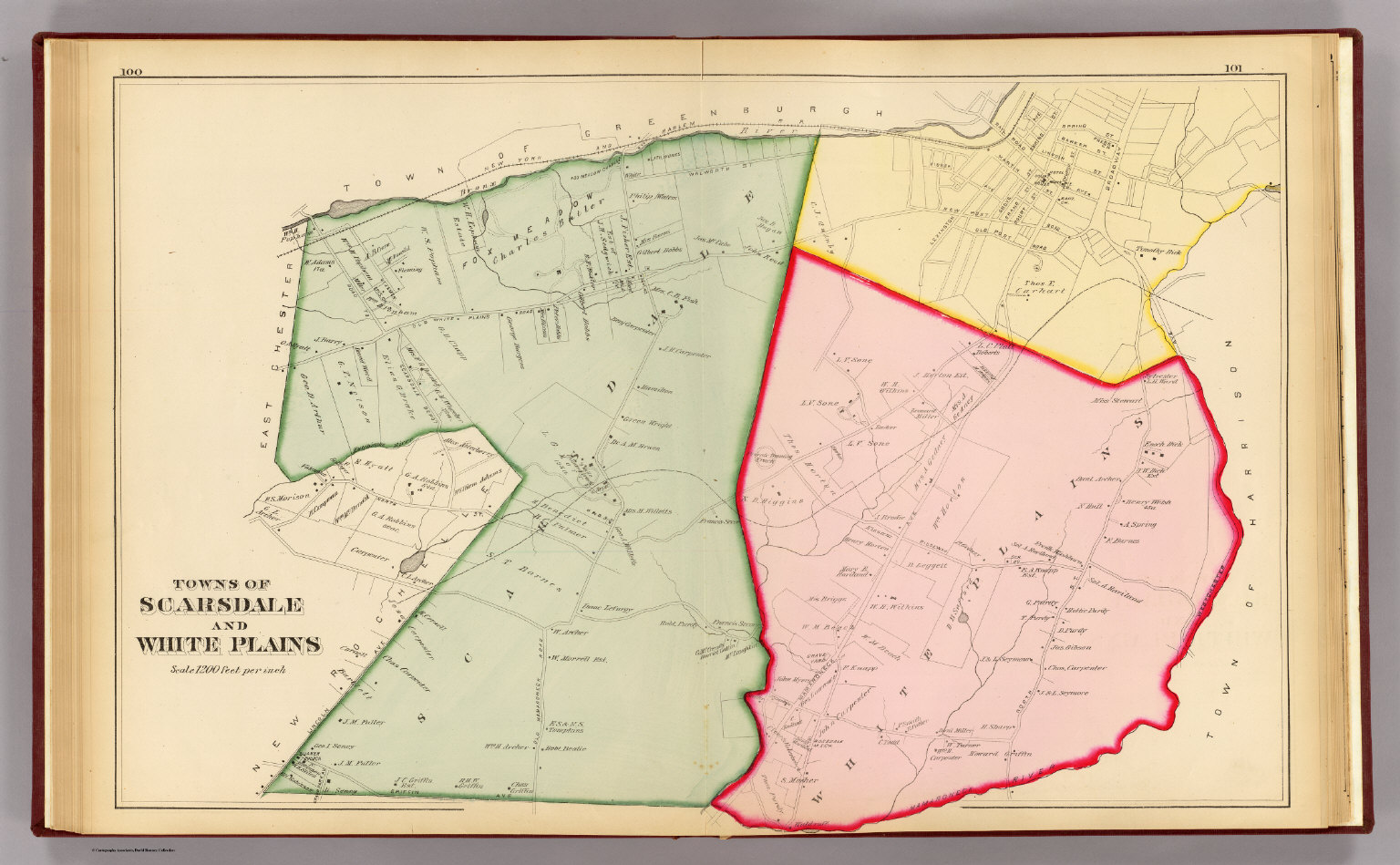Scarsdale, White Plains. David Rumsey Historical Map Collection
