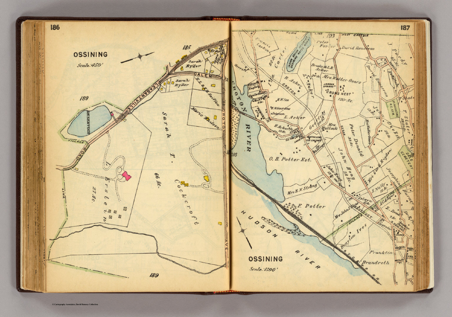 186187 Ossining. David Rumsey Historical Map Collection