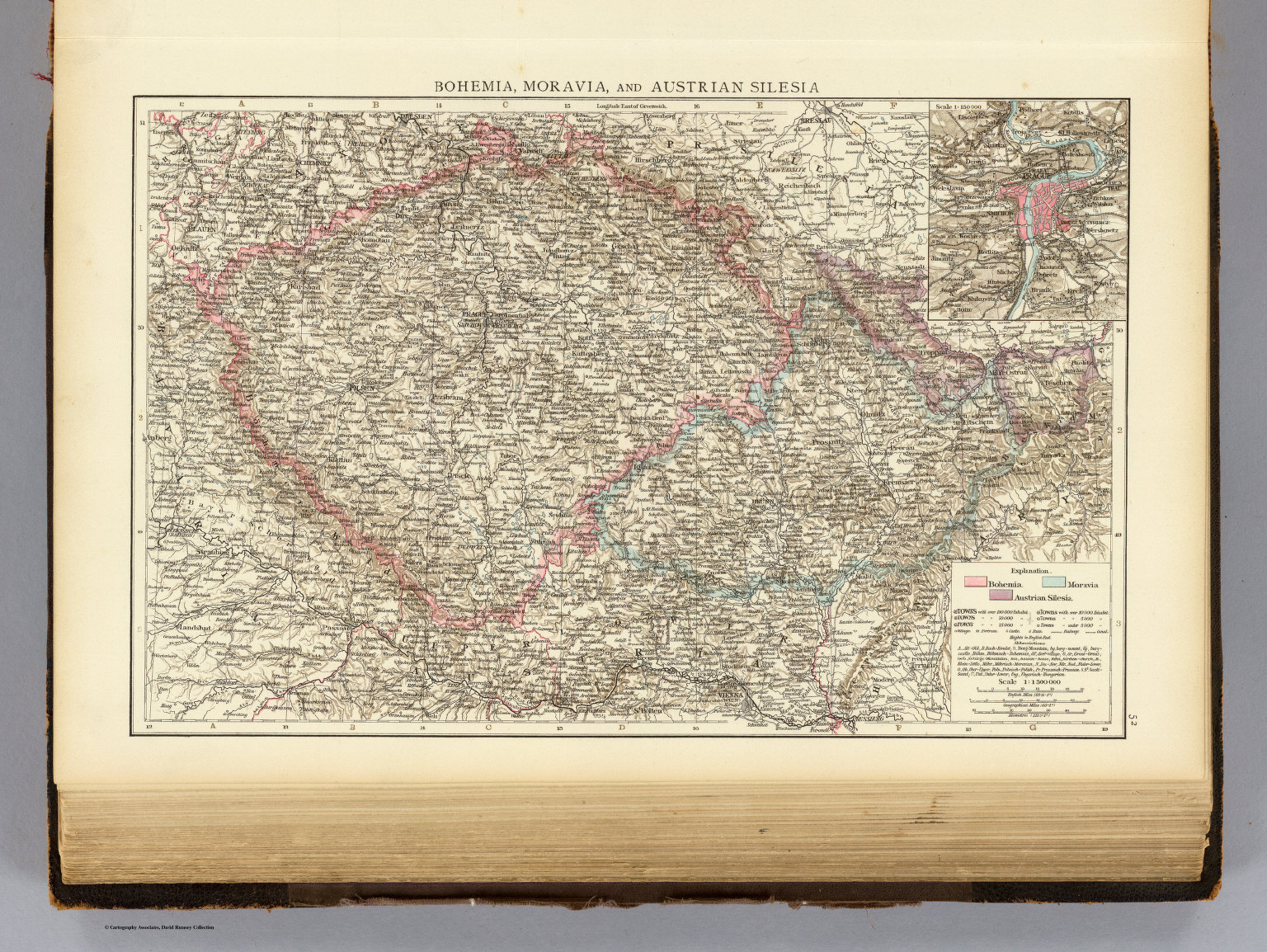 Bohemia, Moravia, Austrian Silesia. - David Rumsey Historical Map ...