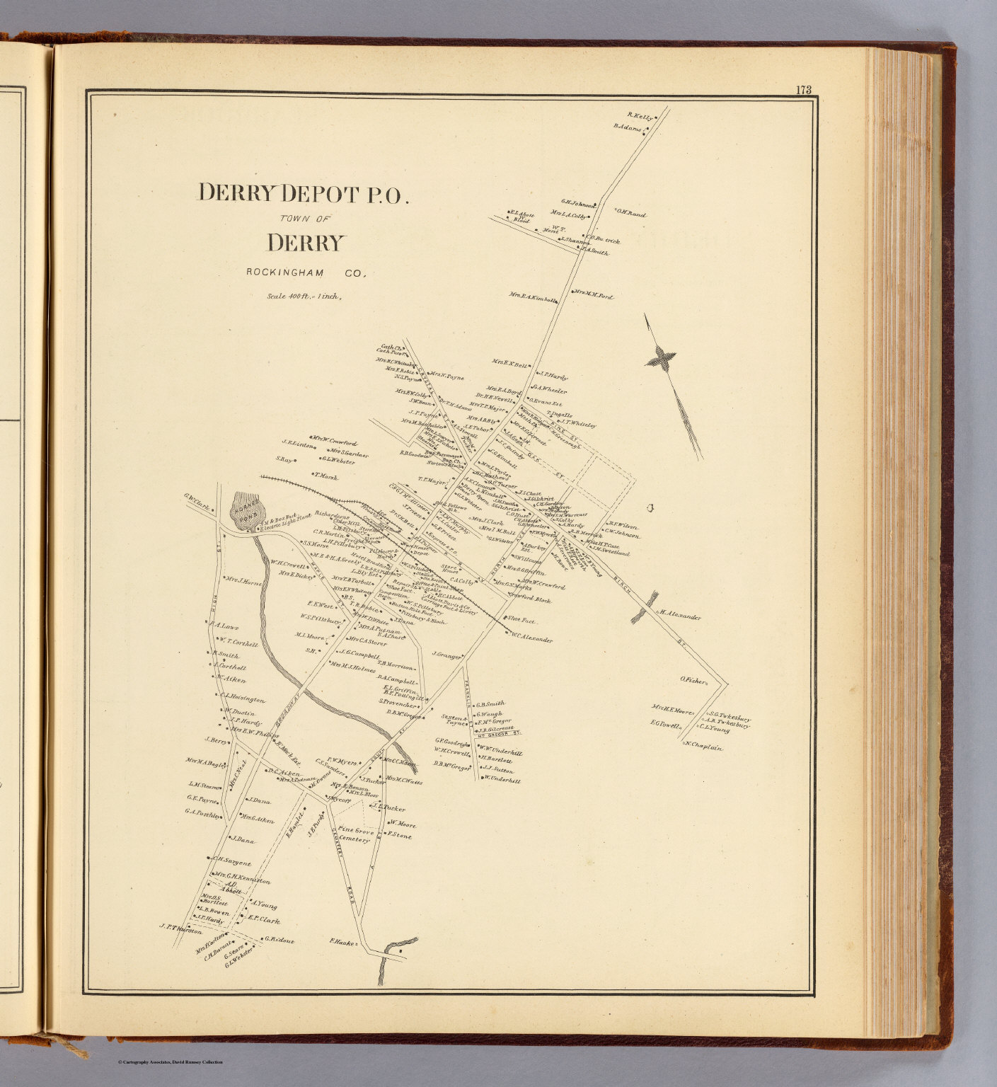 Derry Depot P.O. David Rumsey Historical Map Collection