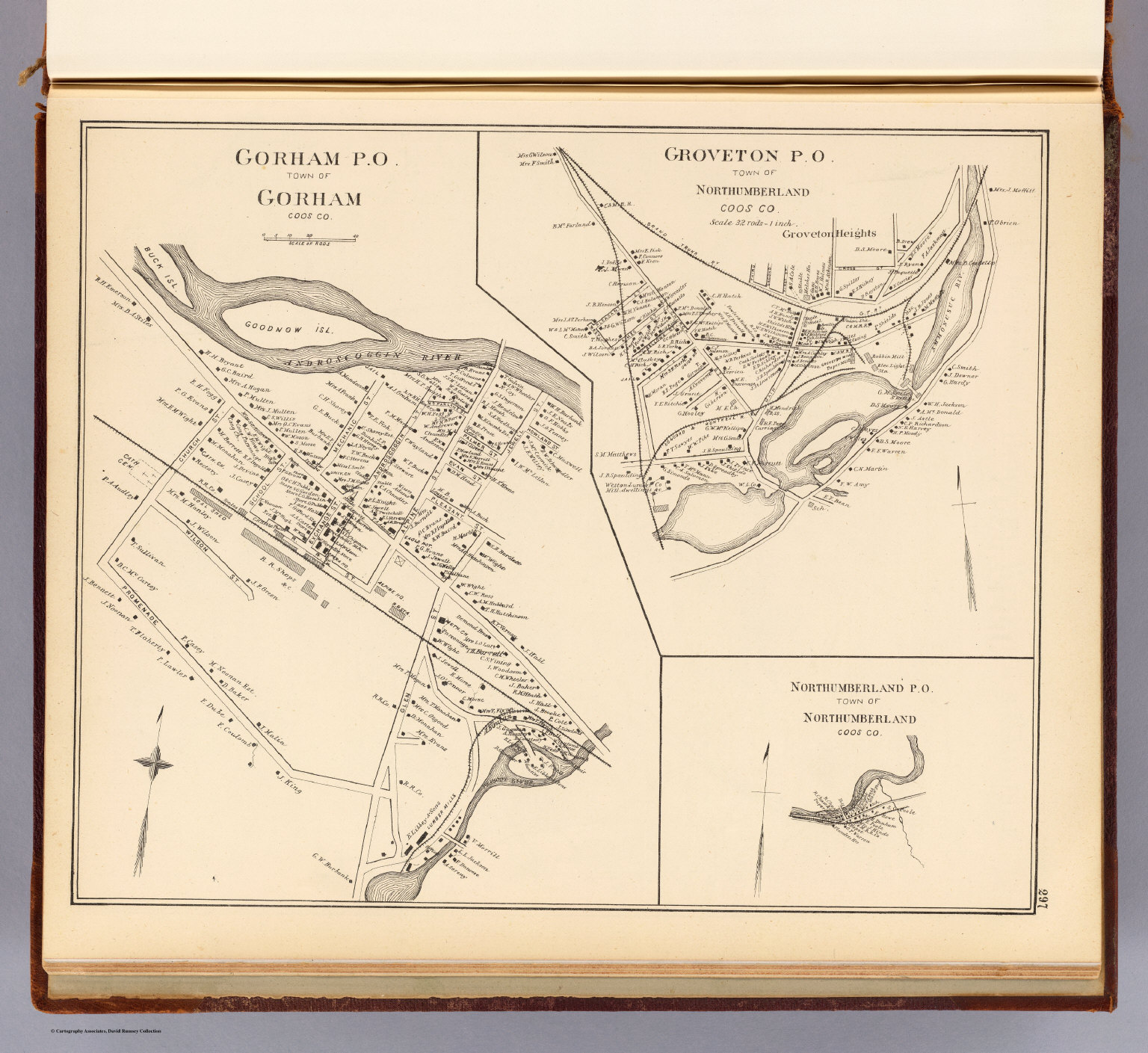 Gorham P.O., town of Gorham. David Rumsey Historical Map Collection