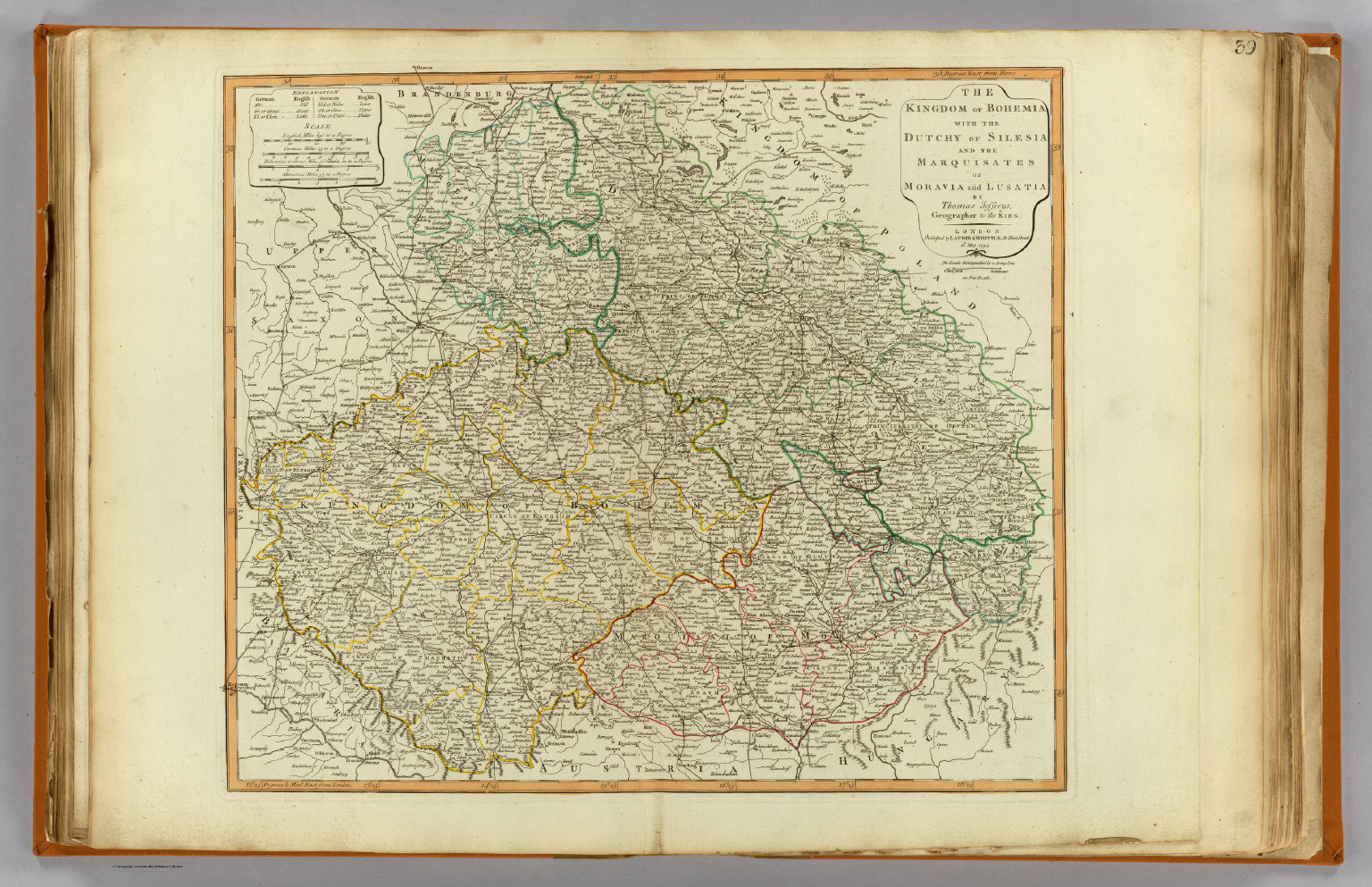 Bohemia Silesia Moravia Lusatia David Rumsey Historical Map