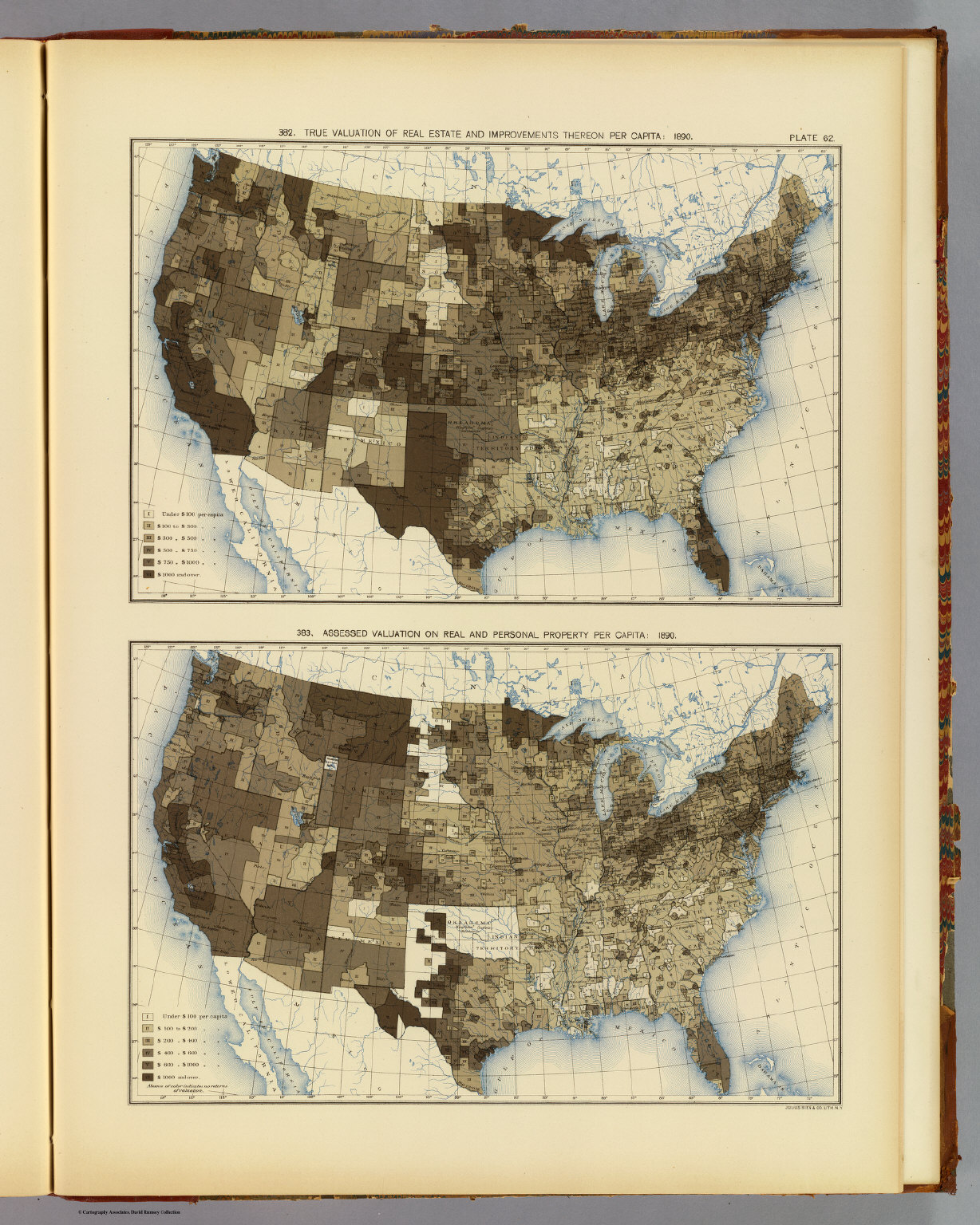 62. Valuation, real estate, personal property 1890. David Rumsey