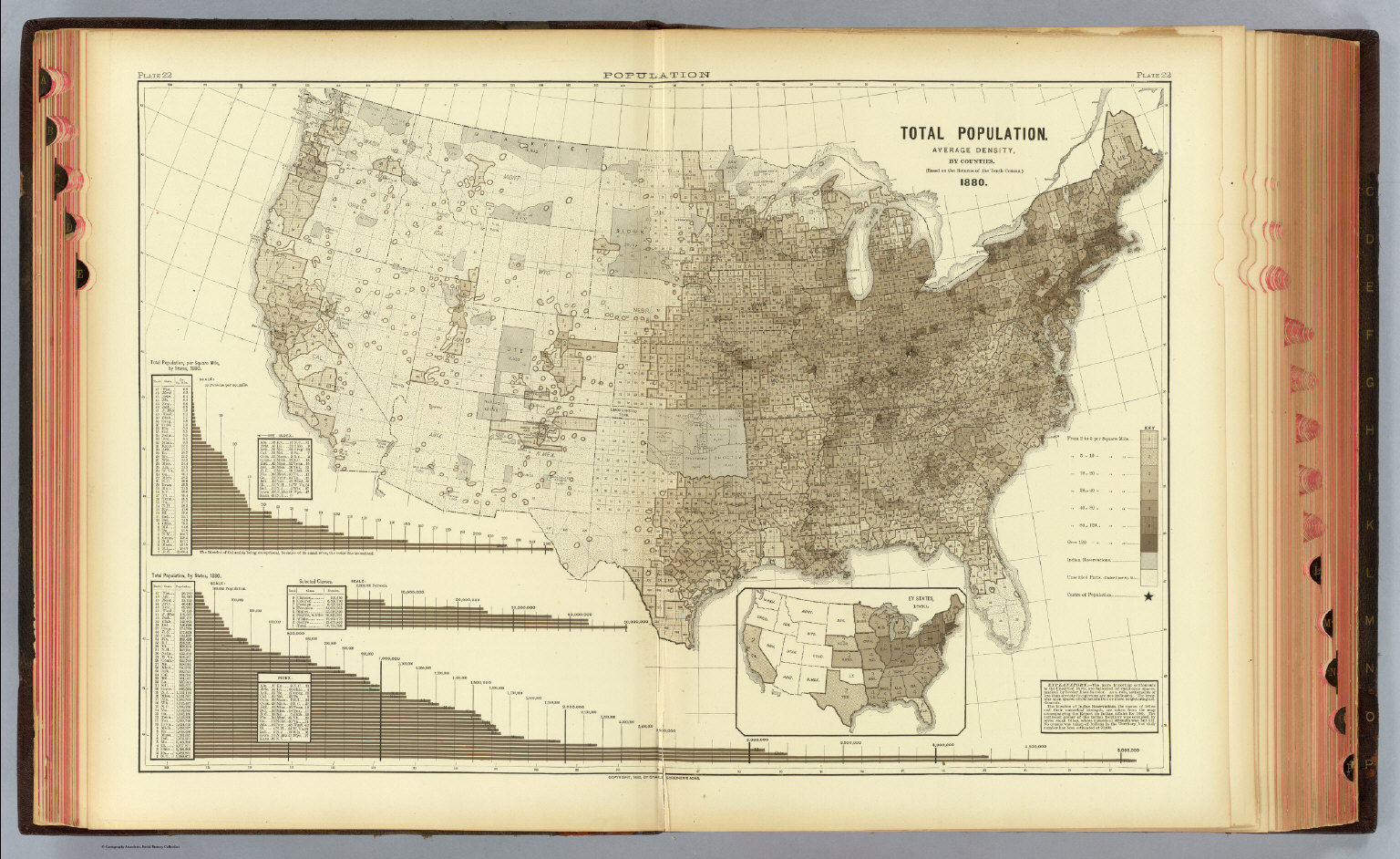 22. Population density counties. - David Rumsey Historical Map Collection