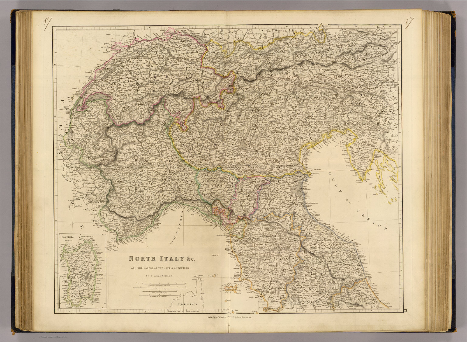 N Italy Alps Apennines David Rumsey Historical Map Collection   0036017 