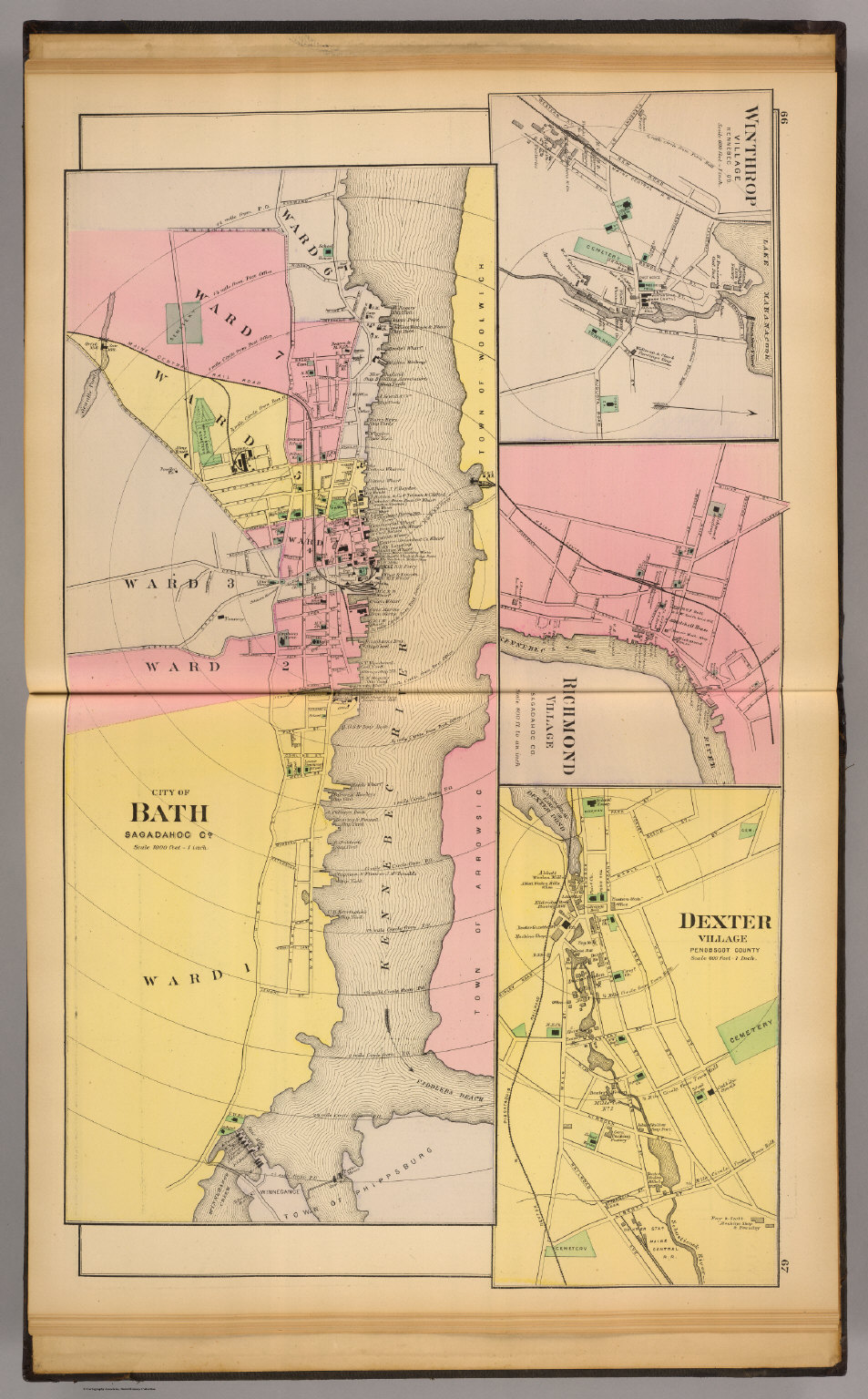 Bath, Sagadahoc Co. David Rumsey Historical Map Collection