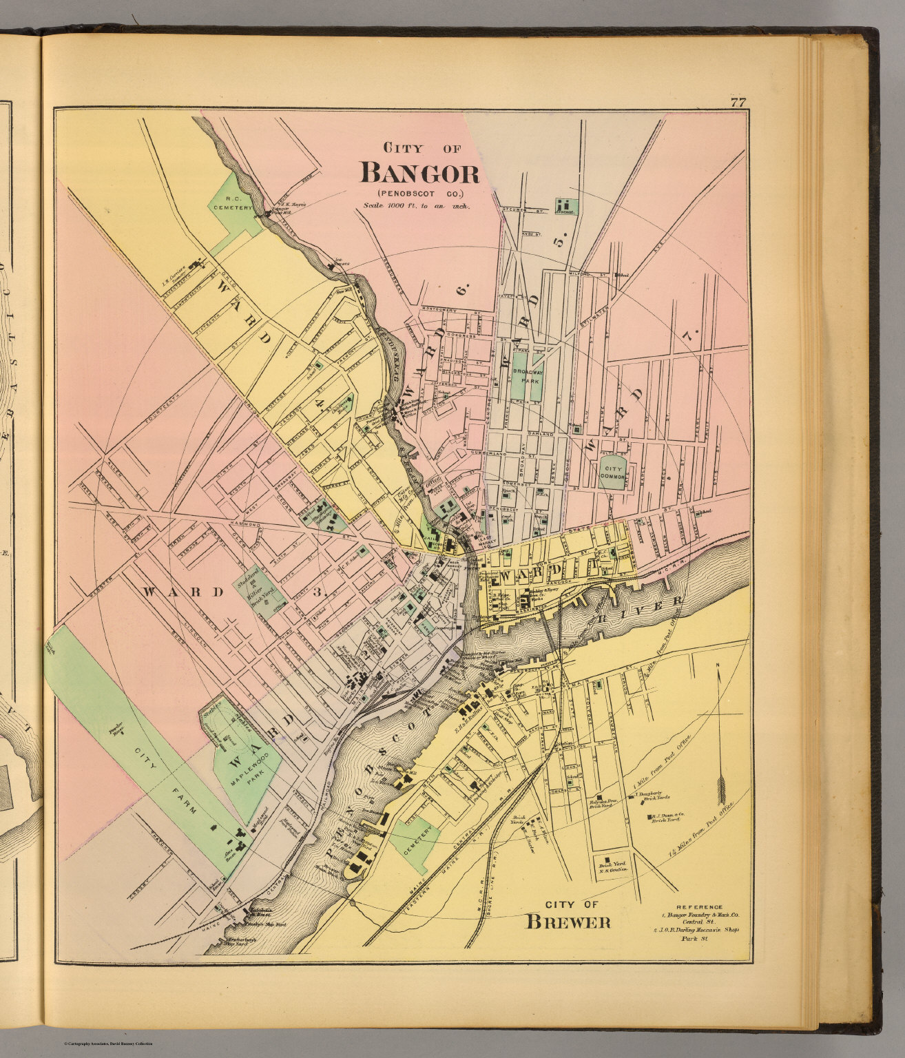 Bangor, Brewer. David Rumsey Historical Map Collection