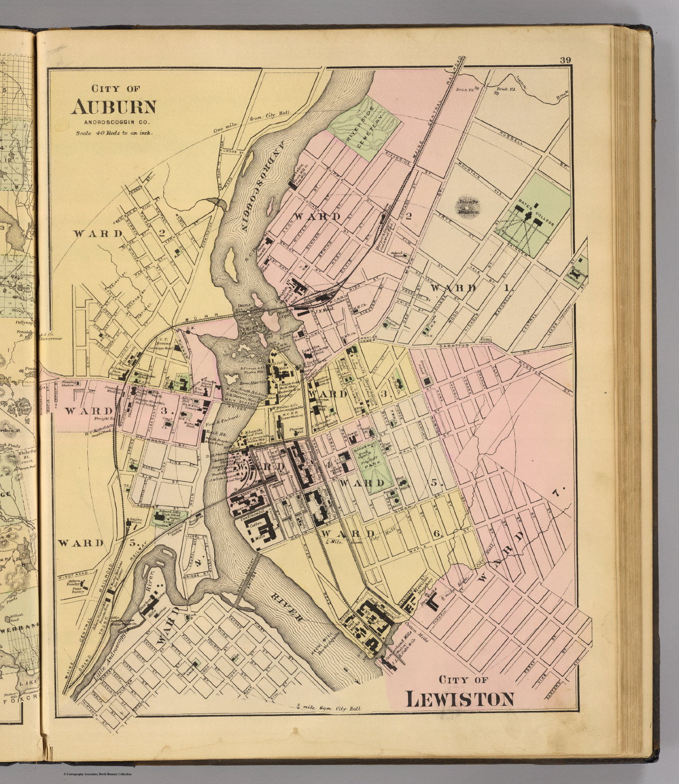 Auburn, Lewiston. David Rumsey Historical Map Collection