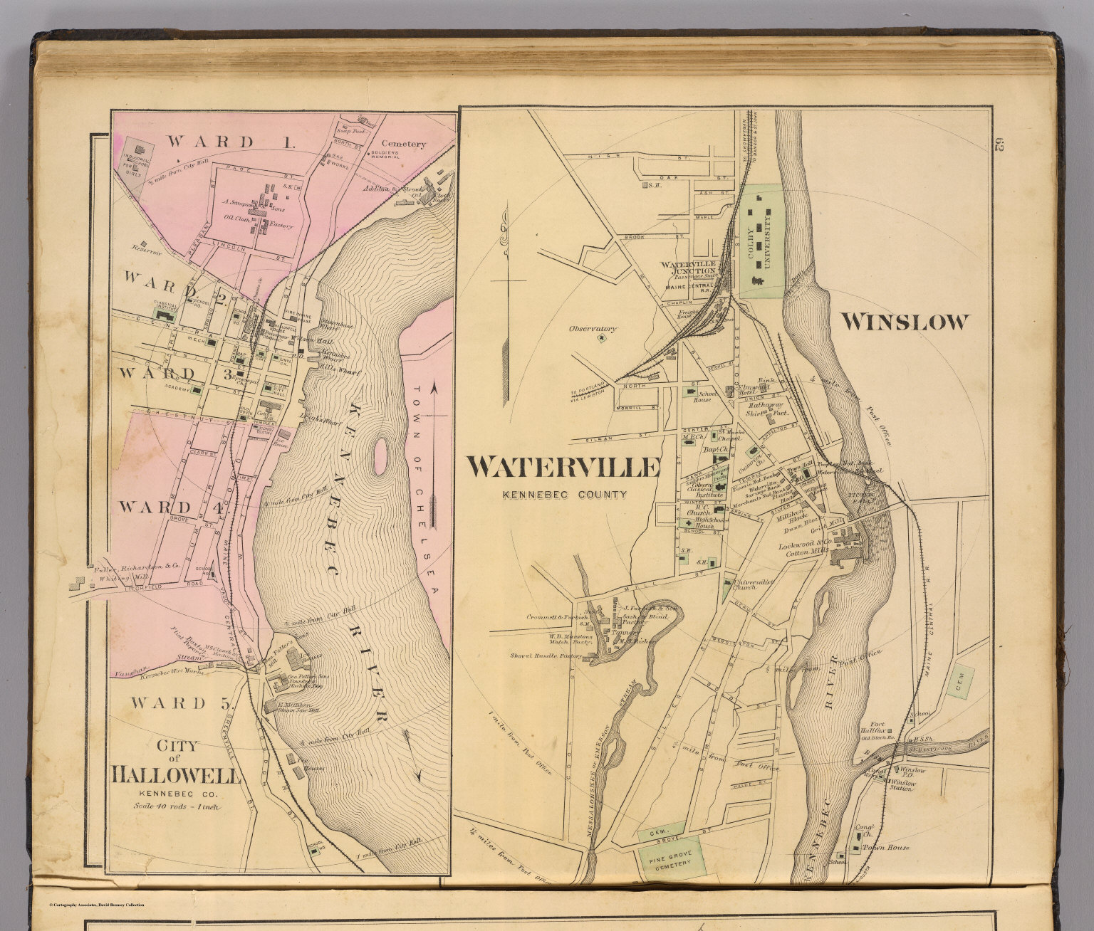 Waterville, Kennebec Co. David Rumsey Historical Map Collection
