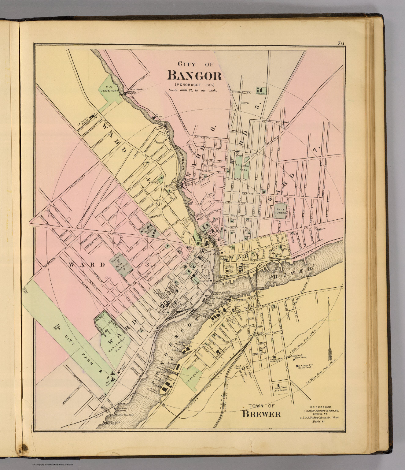 Bangor, Brewer. David Rumsey Historical Map Collection