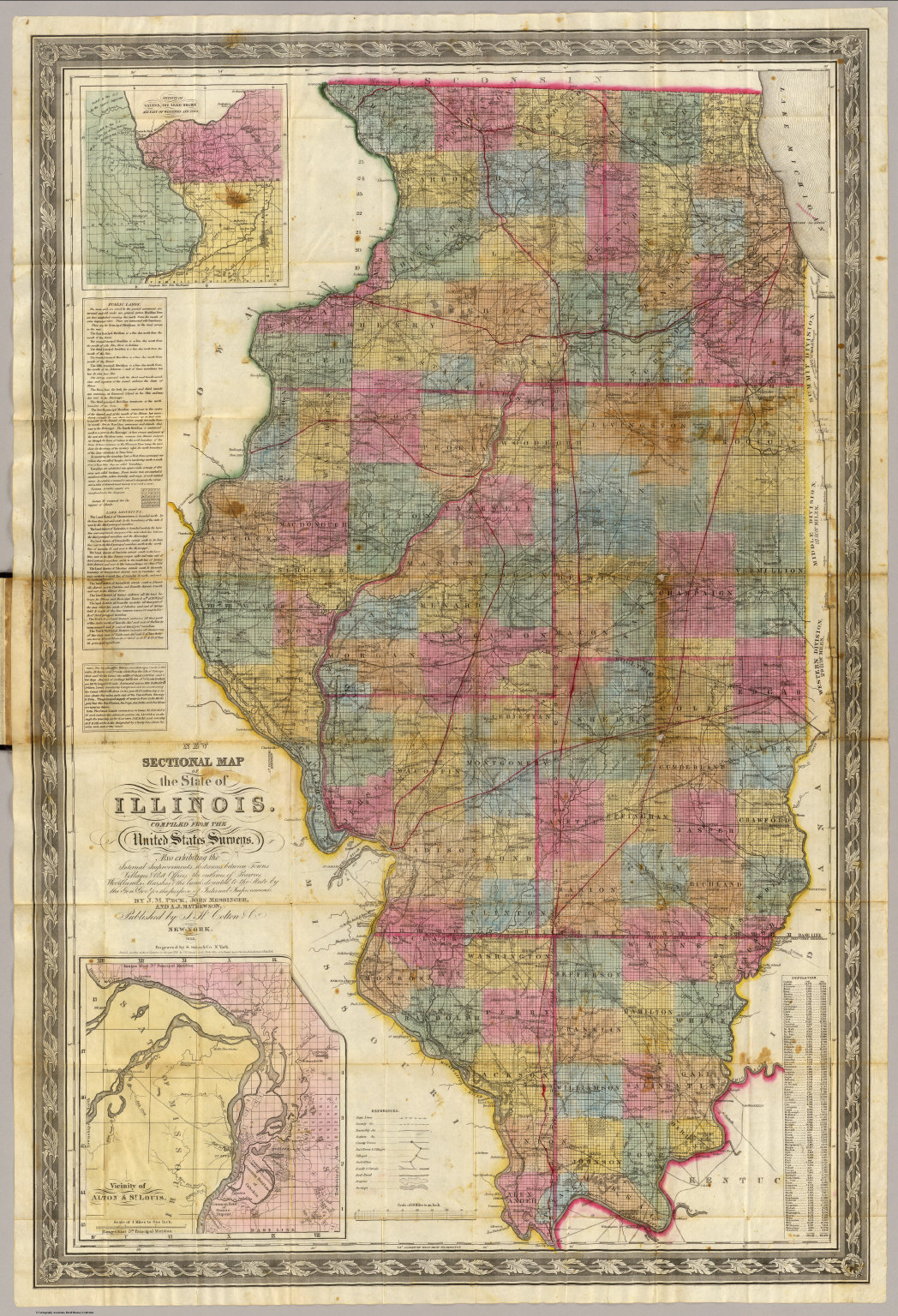 New sectional map of the state of Illinois. - David Rumsey Historical ...