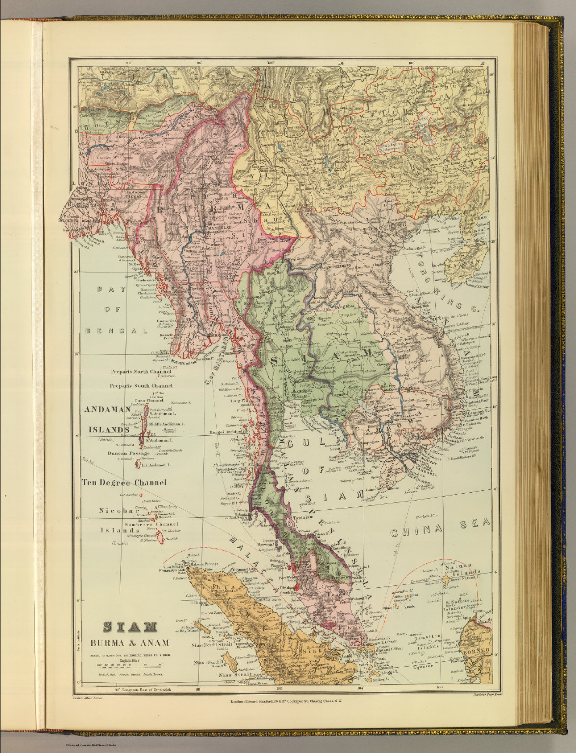 Siam, Burma & Anam. - David Rumsey Historical Map Collection