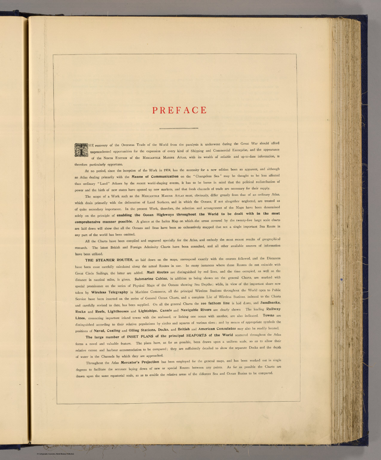 Preface: New mercantile marine atlas. - David Rumsey Historical Map ...