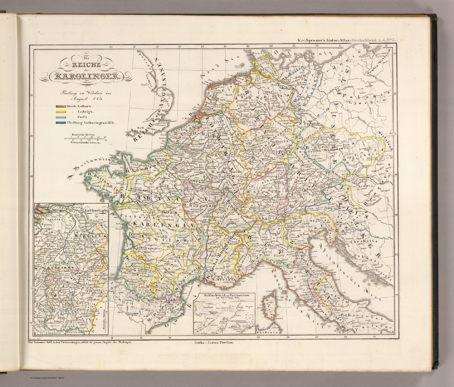 Die Reiche der Karolinger. - David Rumsey Historical Map Collection