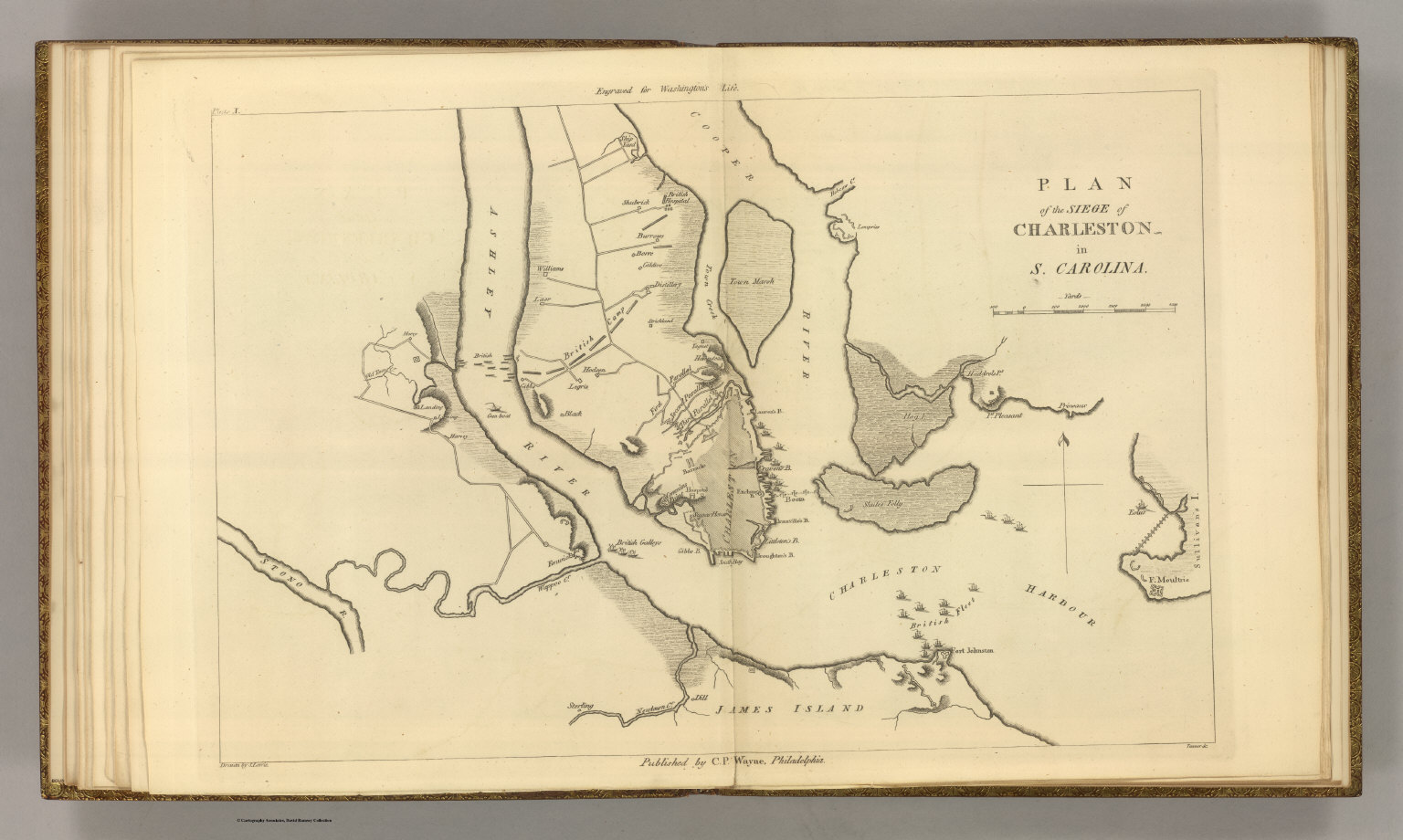 Siege of Charleston in S. Carolina. - David Rumsey Historical Map ...