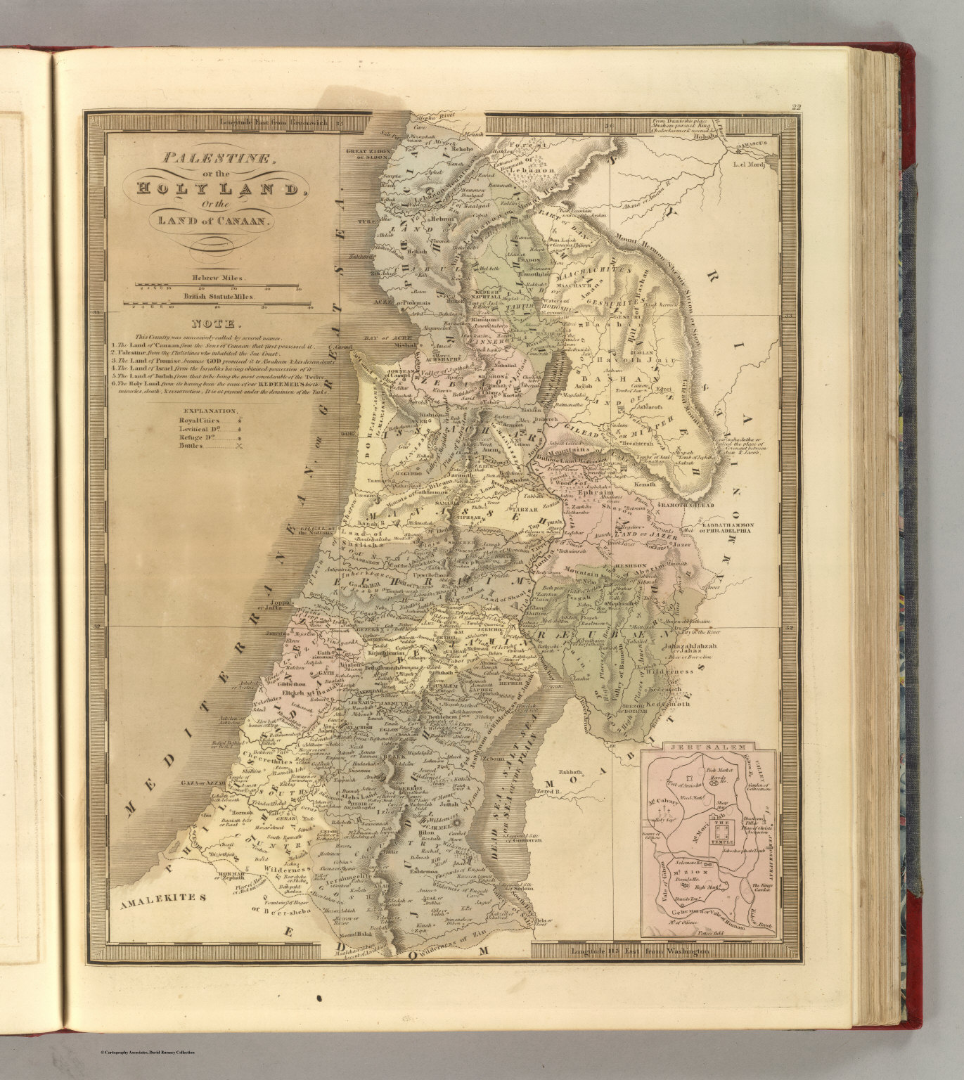 Palestine, or the Holy Land, Or the Land of Canaan. - David Rumsey Historical Map Collection