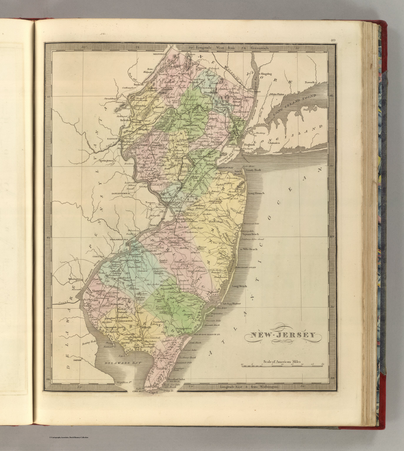 New Jersey David Rumsey Historical Map Collection 1916