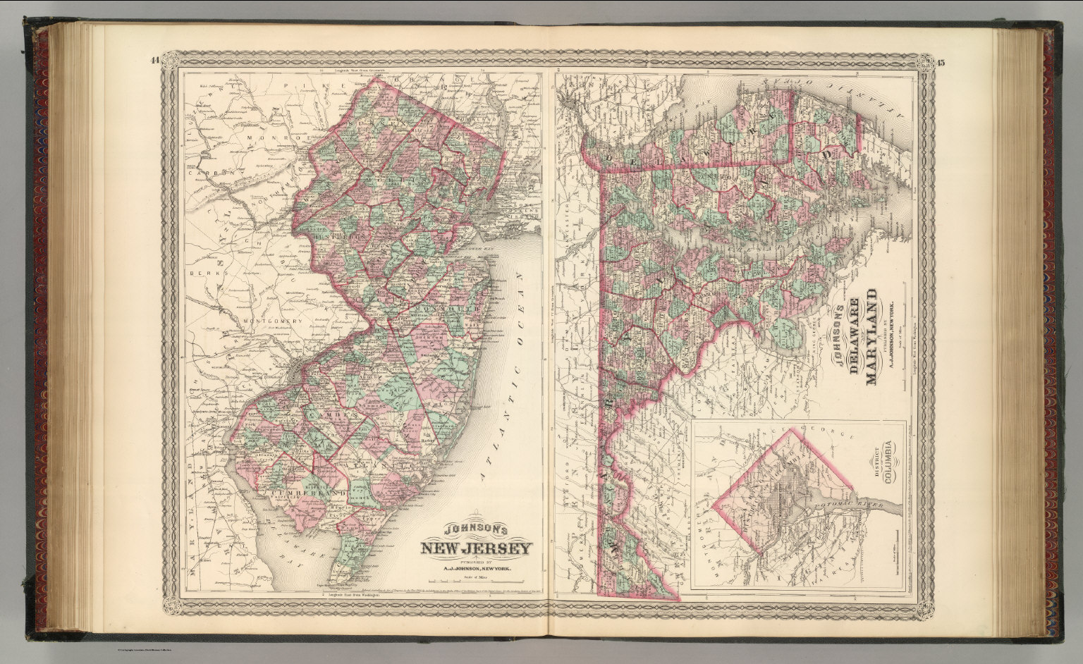 New Jersey, Delaware, and Maryland. - David Rumsey Historical Map ...