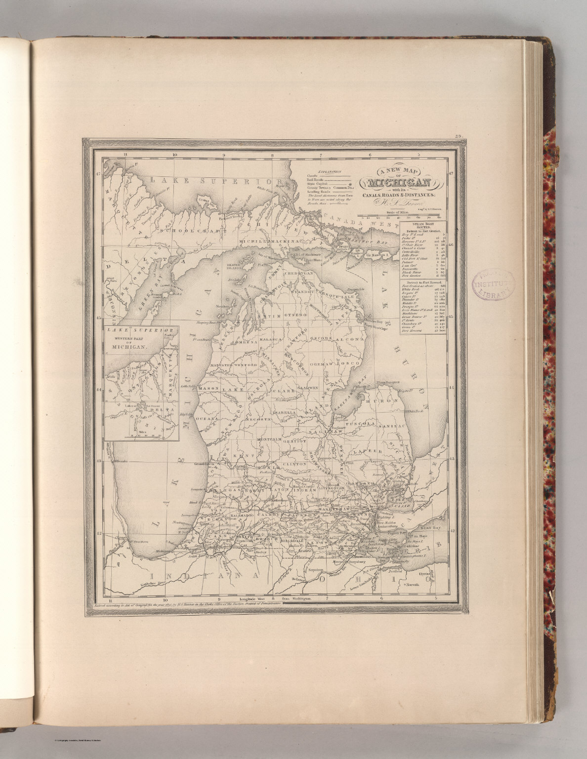 Michigan David Rumsey Historical Map Collection 4663