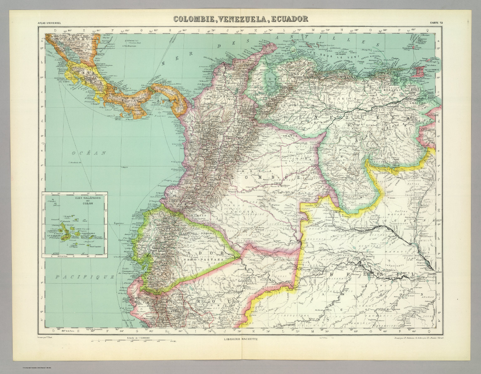 Colombie, Venezuela, Ecuador. - David Rumsey Historical Map Collection