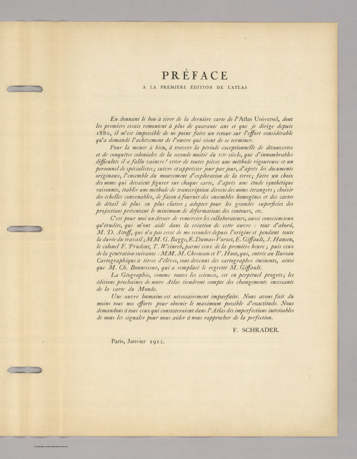 Preface: Atlas Universel de Geographie. - David Rumsey Historical Map ...
