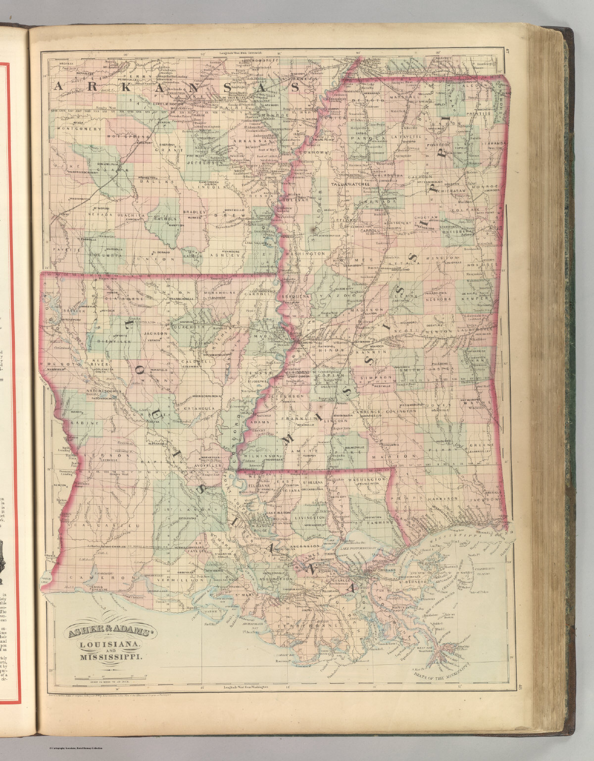 Louisiana And Mississippi David Rumsey Historical Map Collection 3831