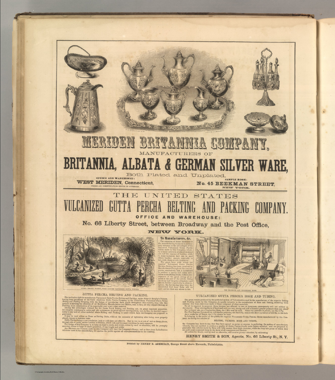 Meriden Britannia Company. David Rumsey Historical Map Collection