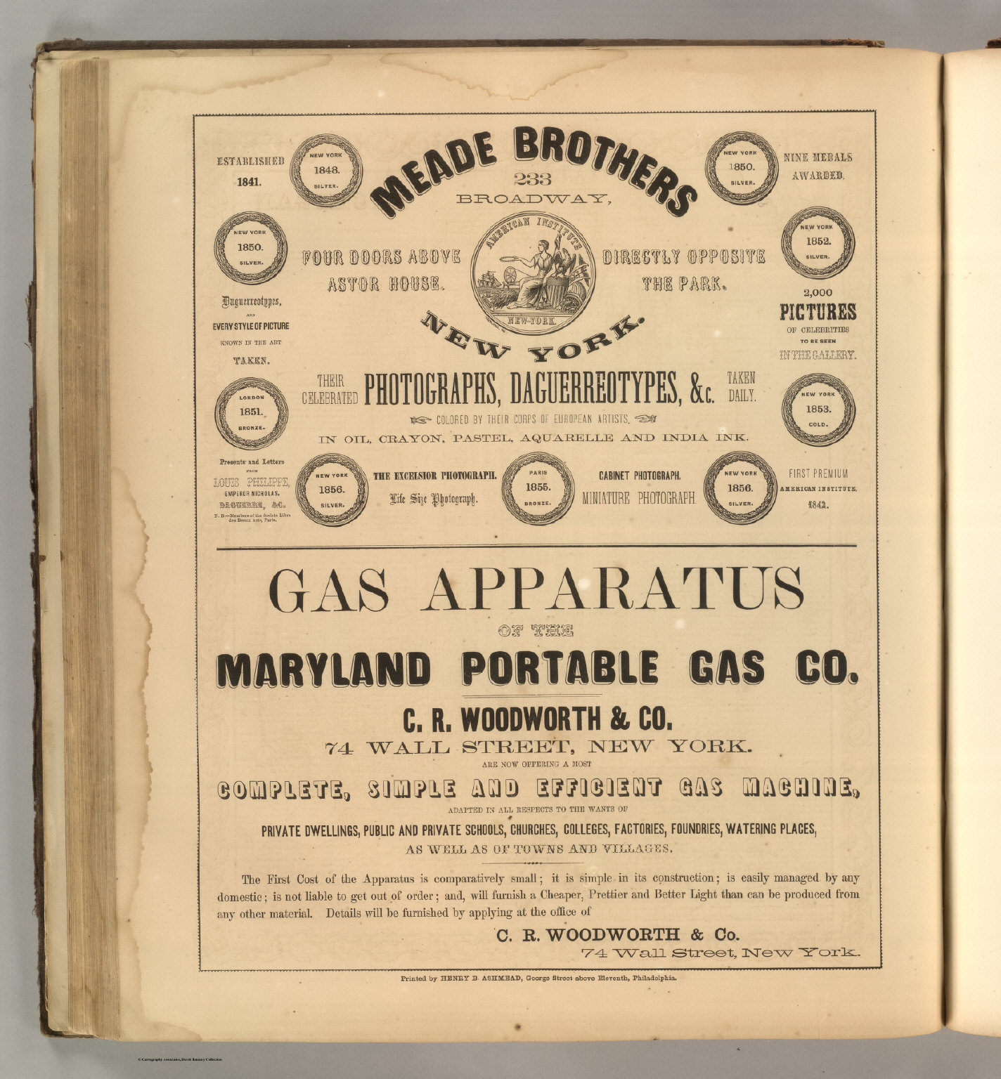 Meade Brothers; Maryland Portable Gas Co.; C.R. Woodworth & Co. David