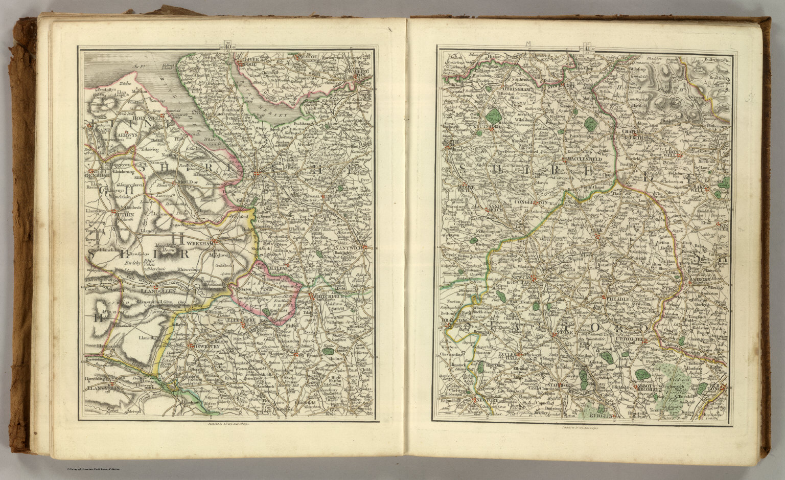 Sheets 4041. (Cary's England, Wales, and Scotland). David Rumsey