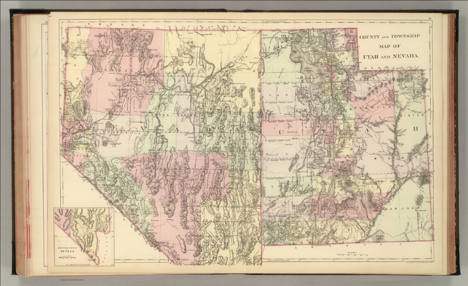 Utah Nevada David Rumsey Historical Map Collection