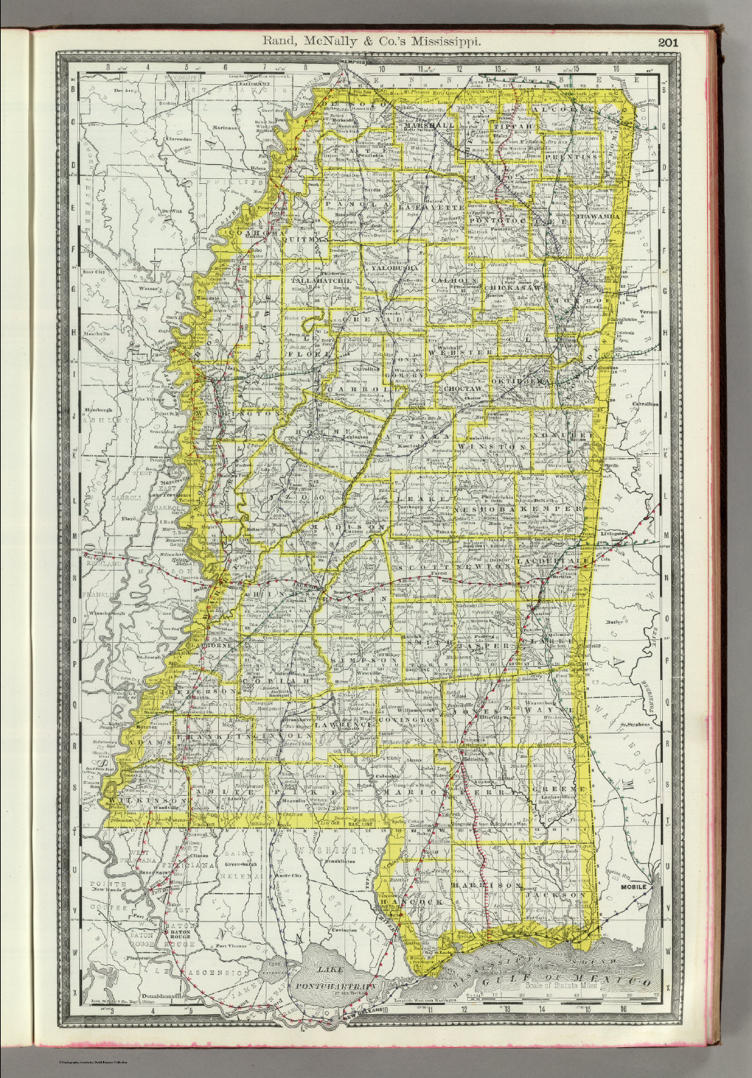 Mississippi David Rumsey Historical Map Collection 4975