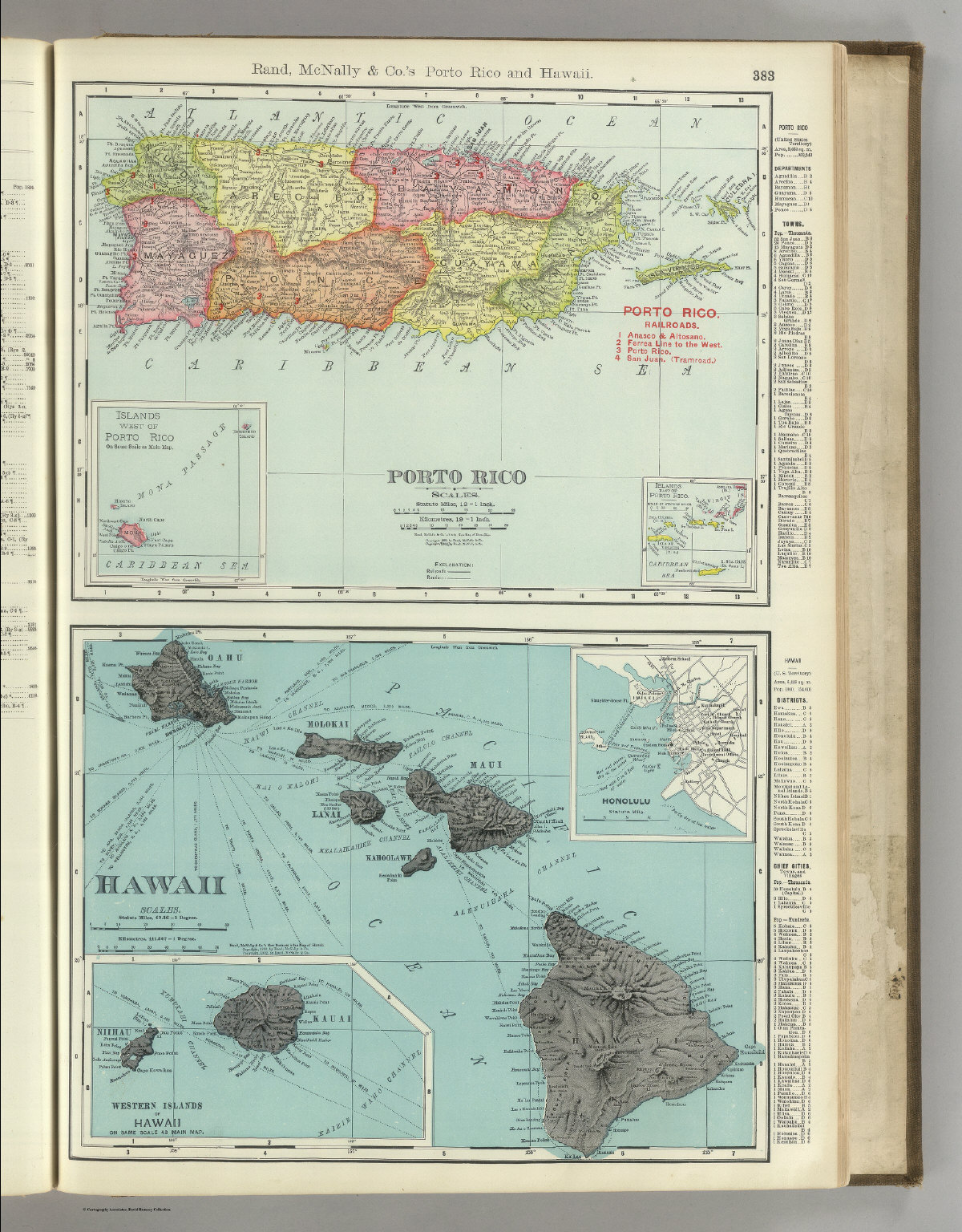 Puerto Rico Hawaii David Rumsey Historical Map Collection   2844083 