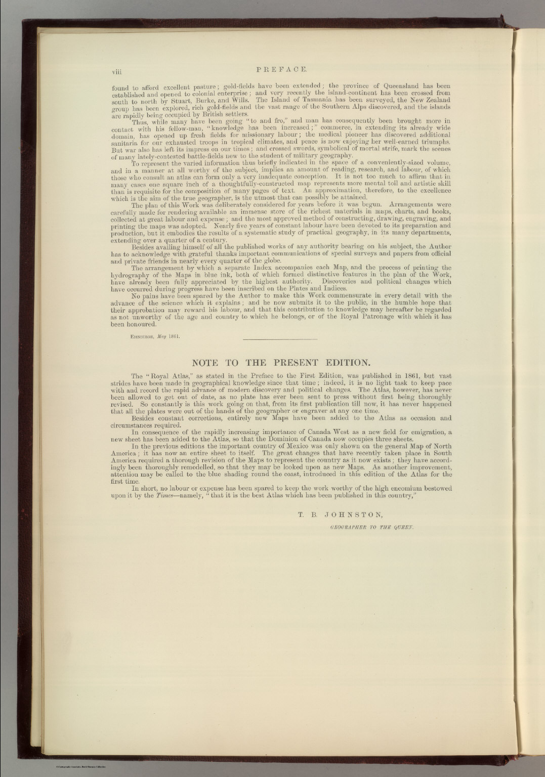 Preface (continued): Royal Atlas of Modern Geography. - David Rumsey ...