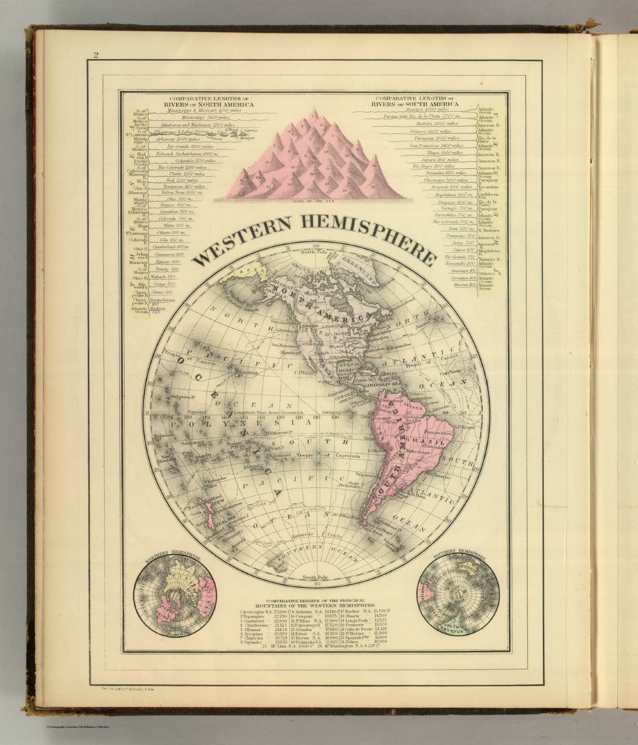 Western Hemisphere David Rumsey Historical Map Collection