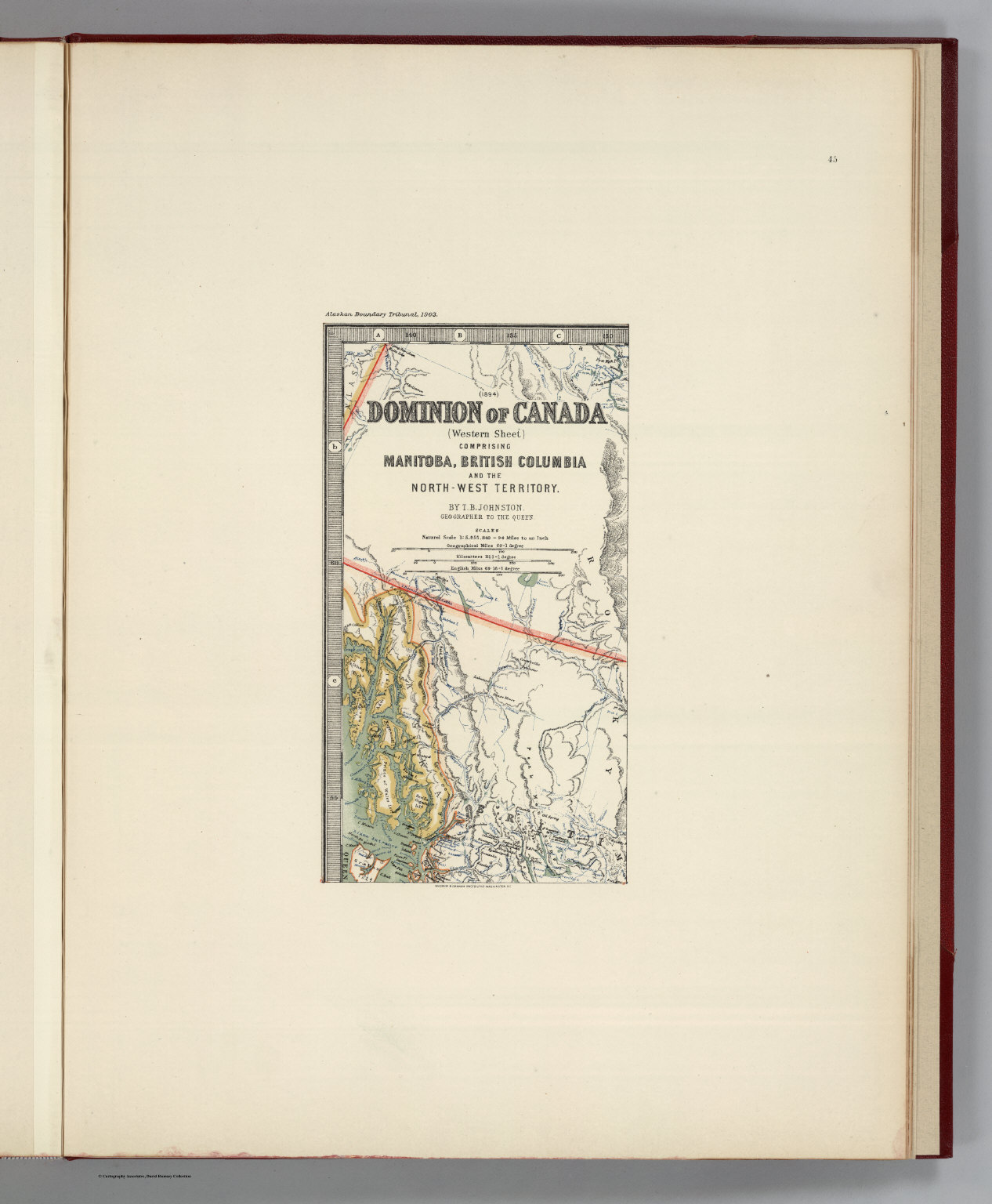 Facsimile Western Canada (portion). David Rumsey Historical Map