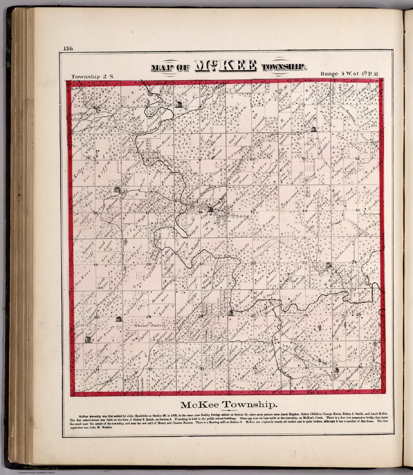 Mckee Township Adams County Illinois David Rumsey Historical Map Collection 5255