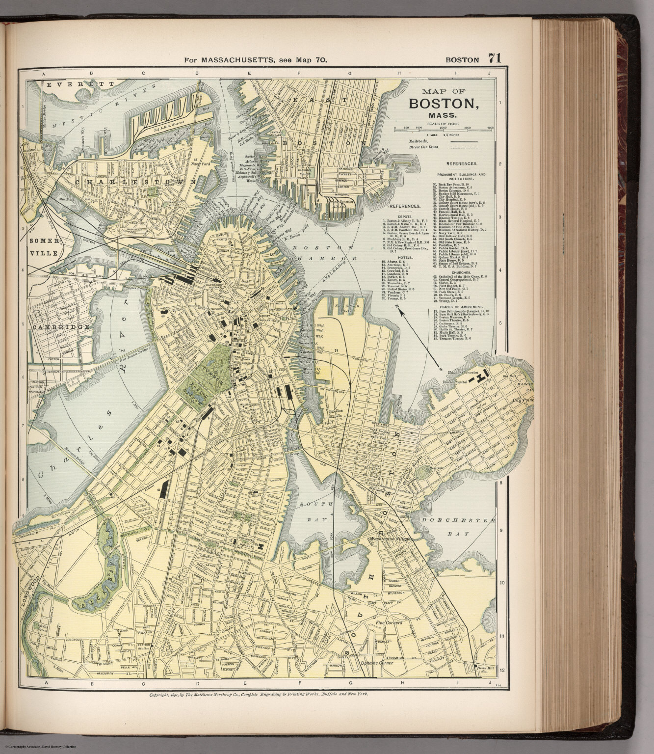 Map of Boston, Massachusetts. 71 - David Rumsey Historical Map Collection