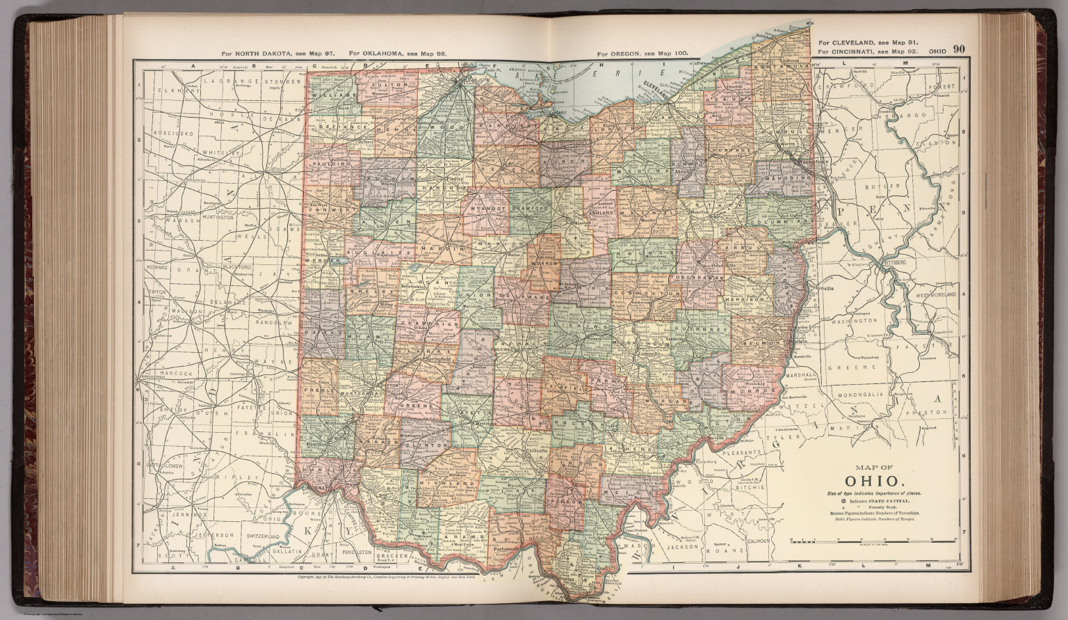 Map of Ohio. 90 - David Rumsey Historical Map Collection