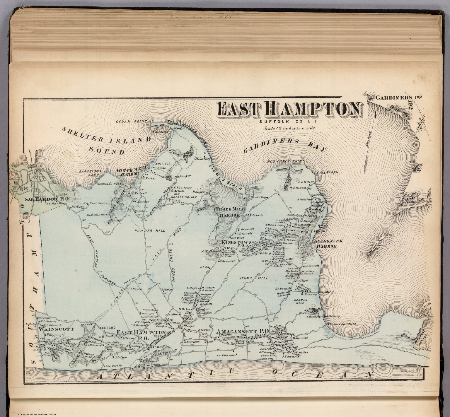 East Hampton. Long Island. - David Rumsey Historical Map Collection