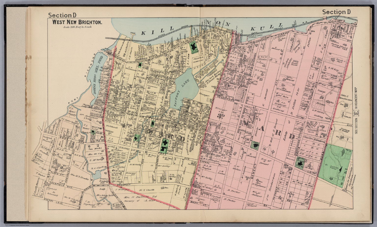 Section D. West New Brighton. (Staten Island, New York). David Rumsey Historical Map Collection