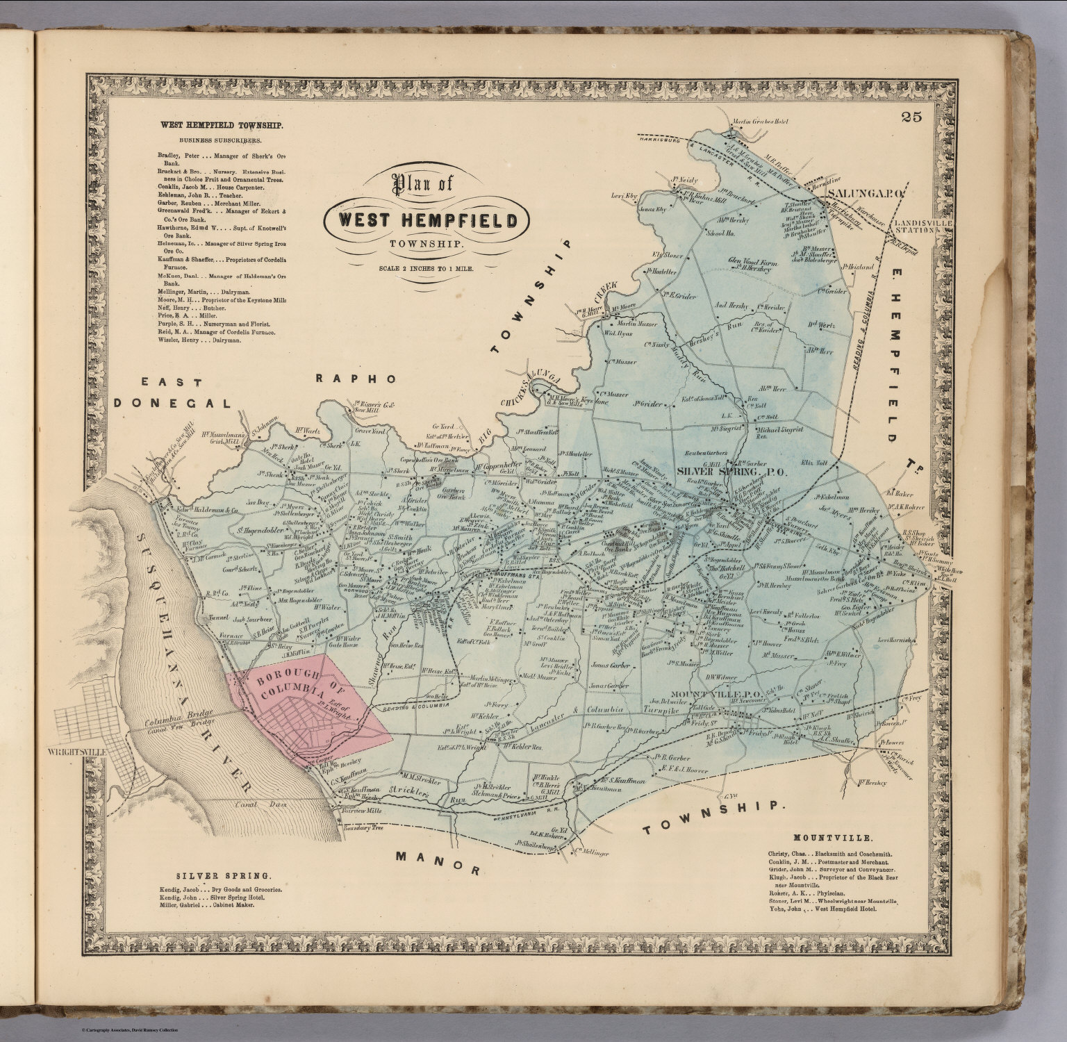 West Hempfield Township, Lancaster, Pennsylvania. David Rumsey