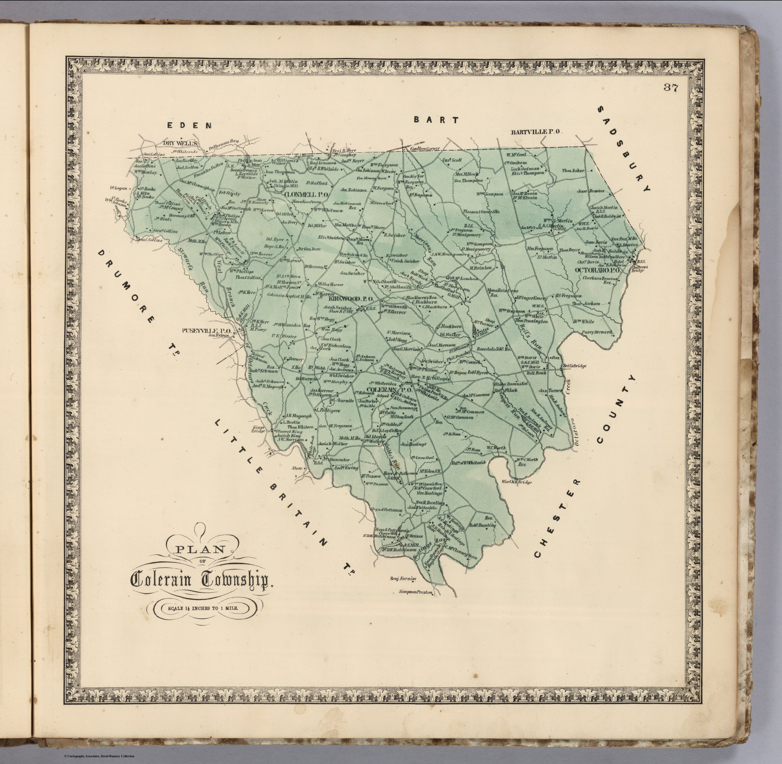 Colerain Township, Lancaster County, Pennsylvania. David Rumsey