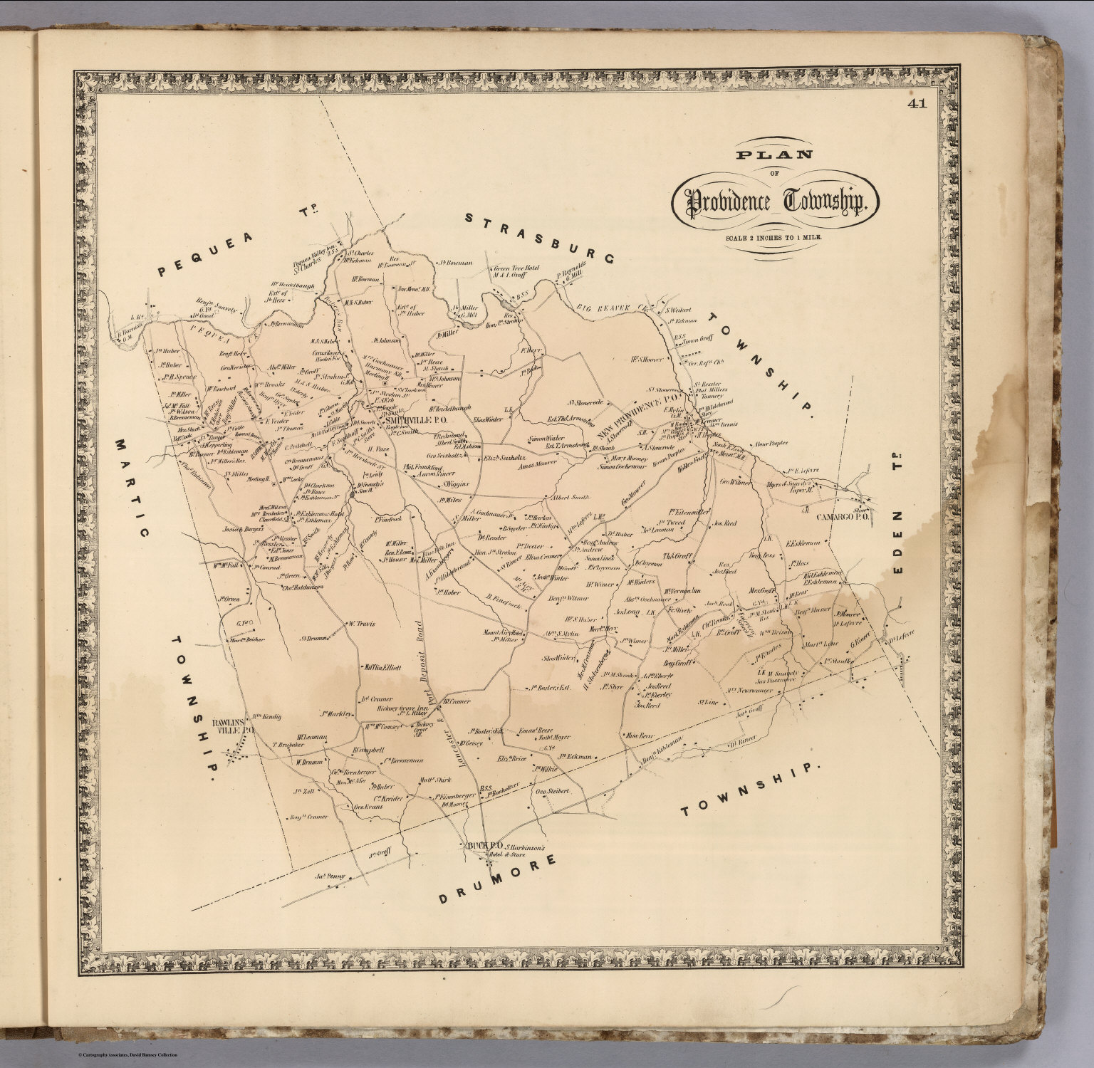 Providence Township, Lancaster County, Pennsylvania. David Rumsey