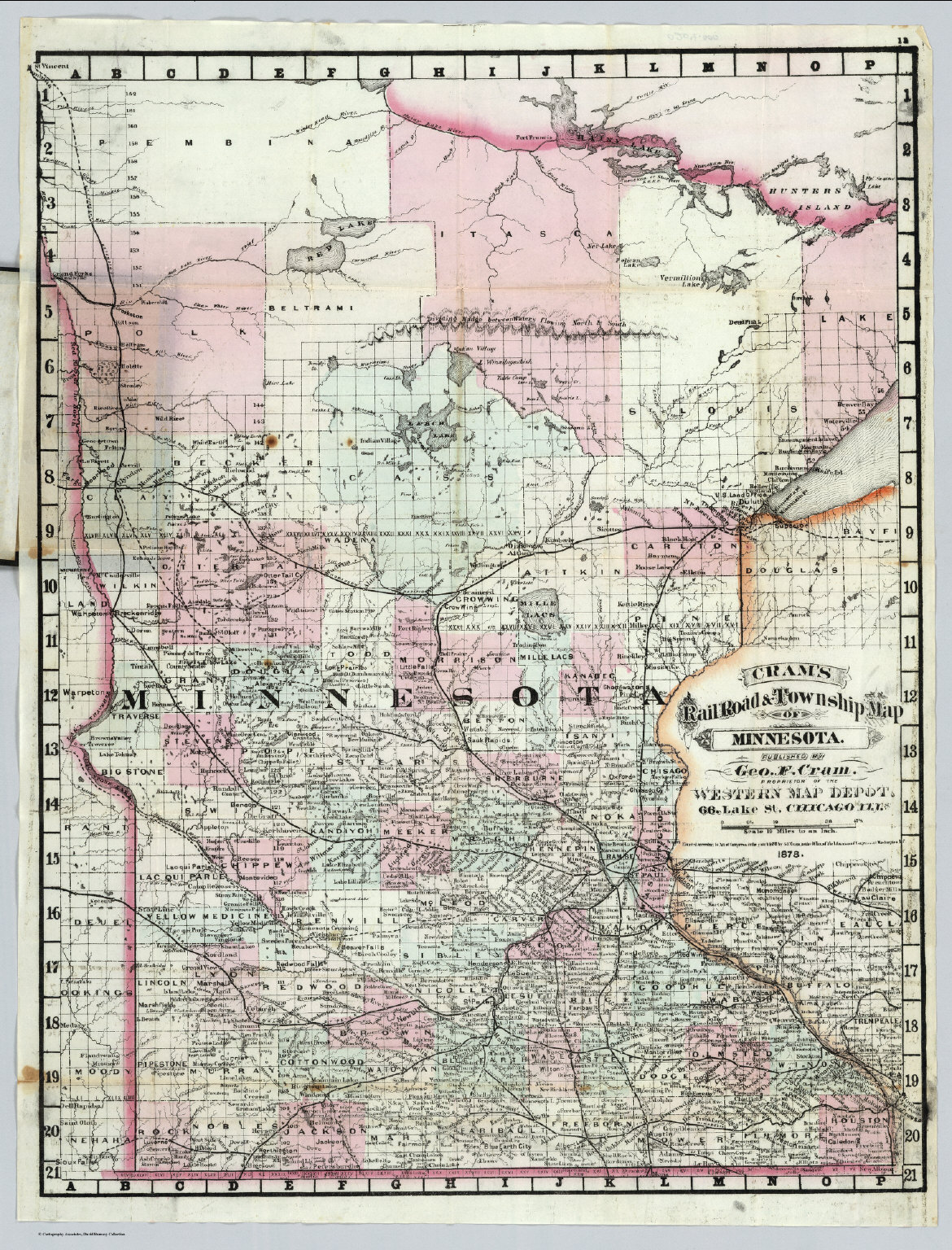 Minnesota Railroad Map