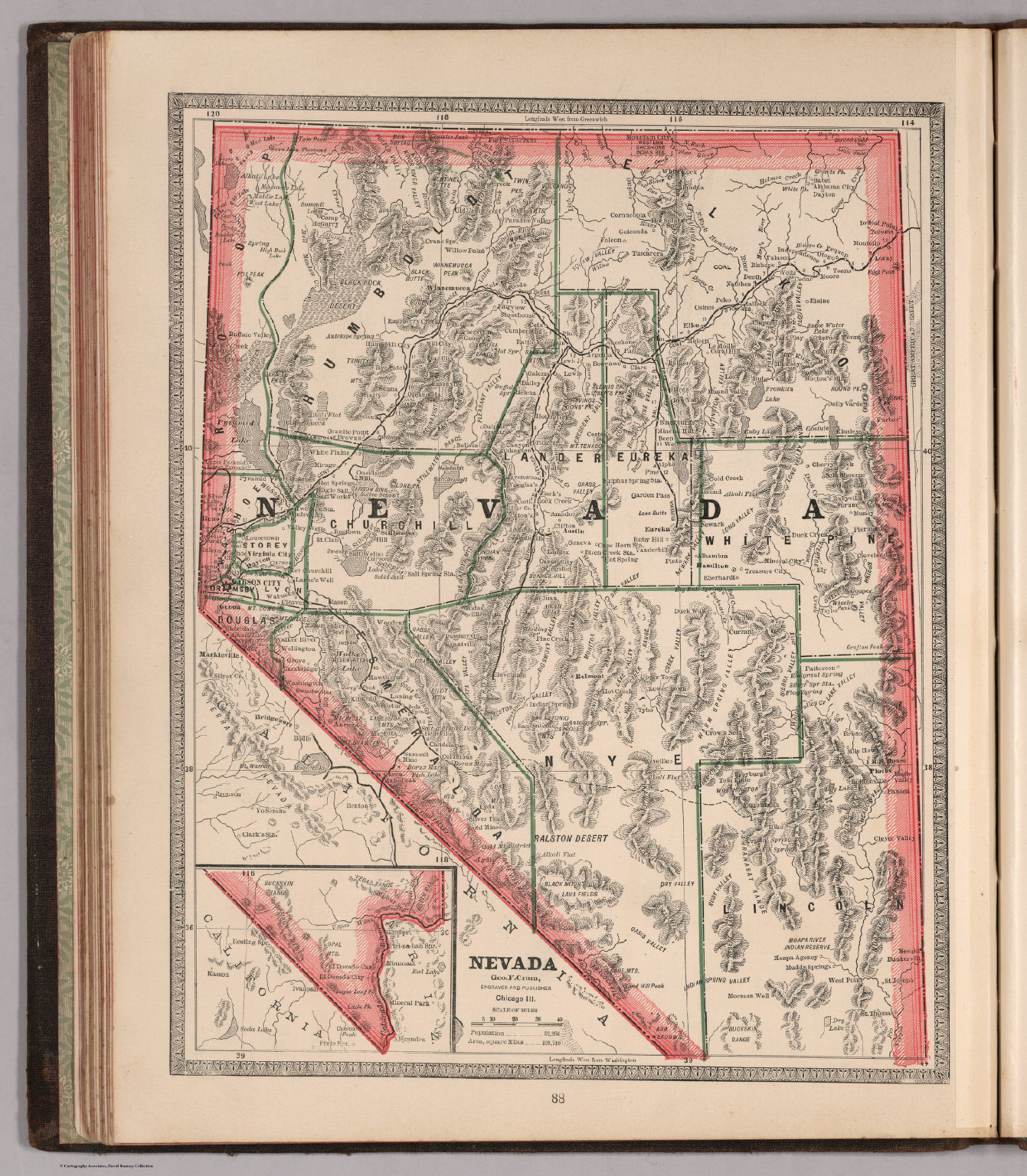 Nevada David Rumsey Historical Map Collection