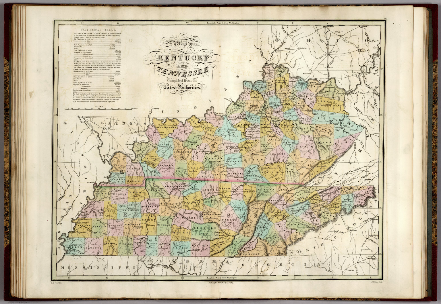 Kentucky and Tennessee. - David Rumsey Historical Map Collection