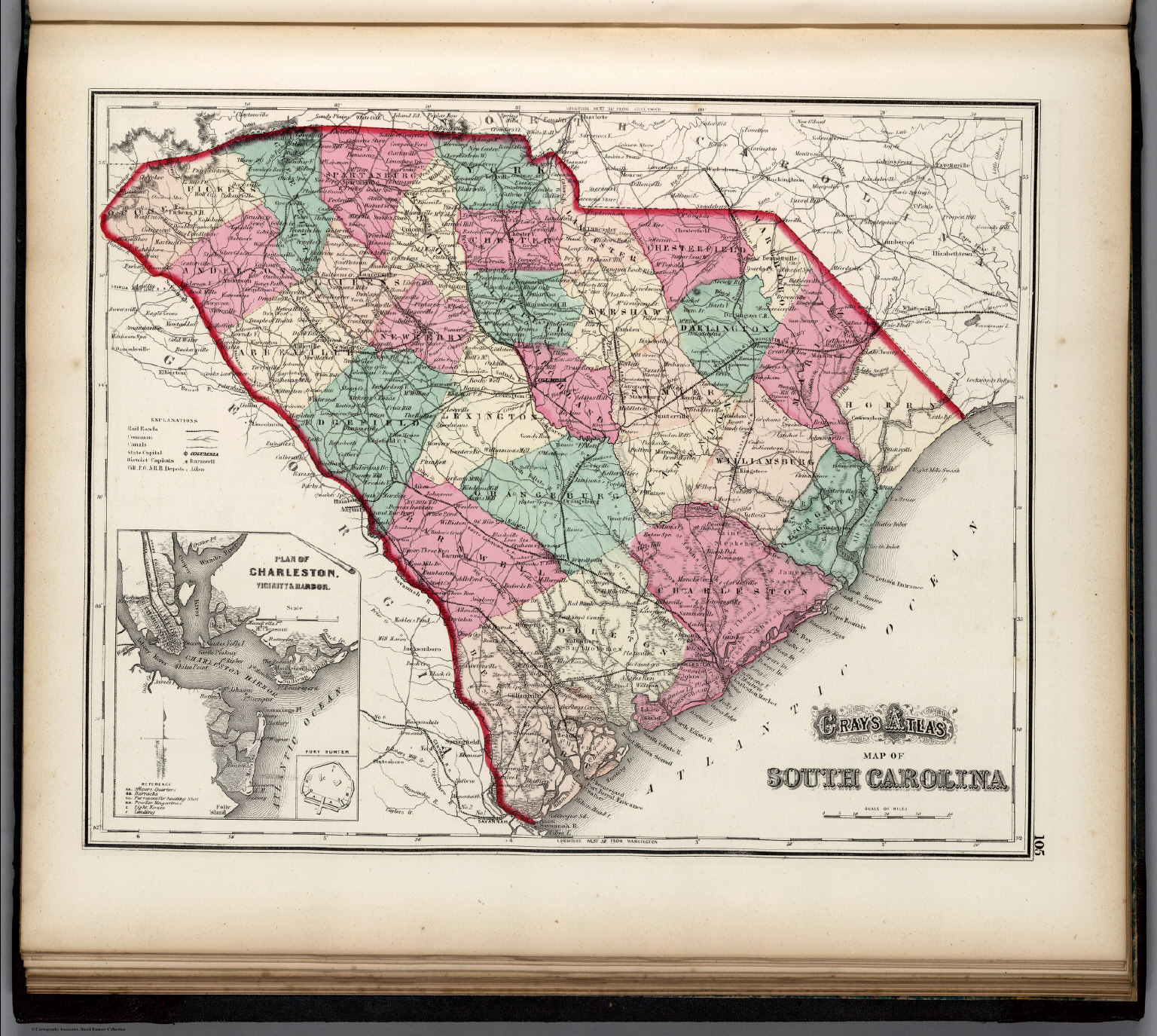 South Carolina David Rumsey Historical Map Collection 2995