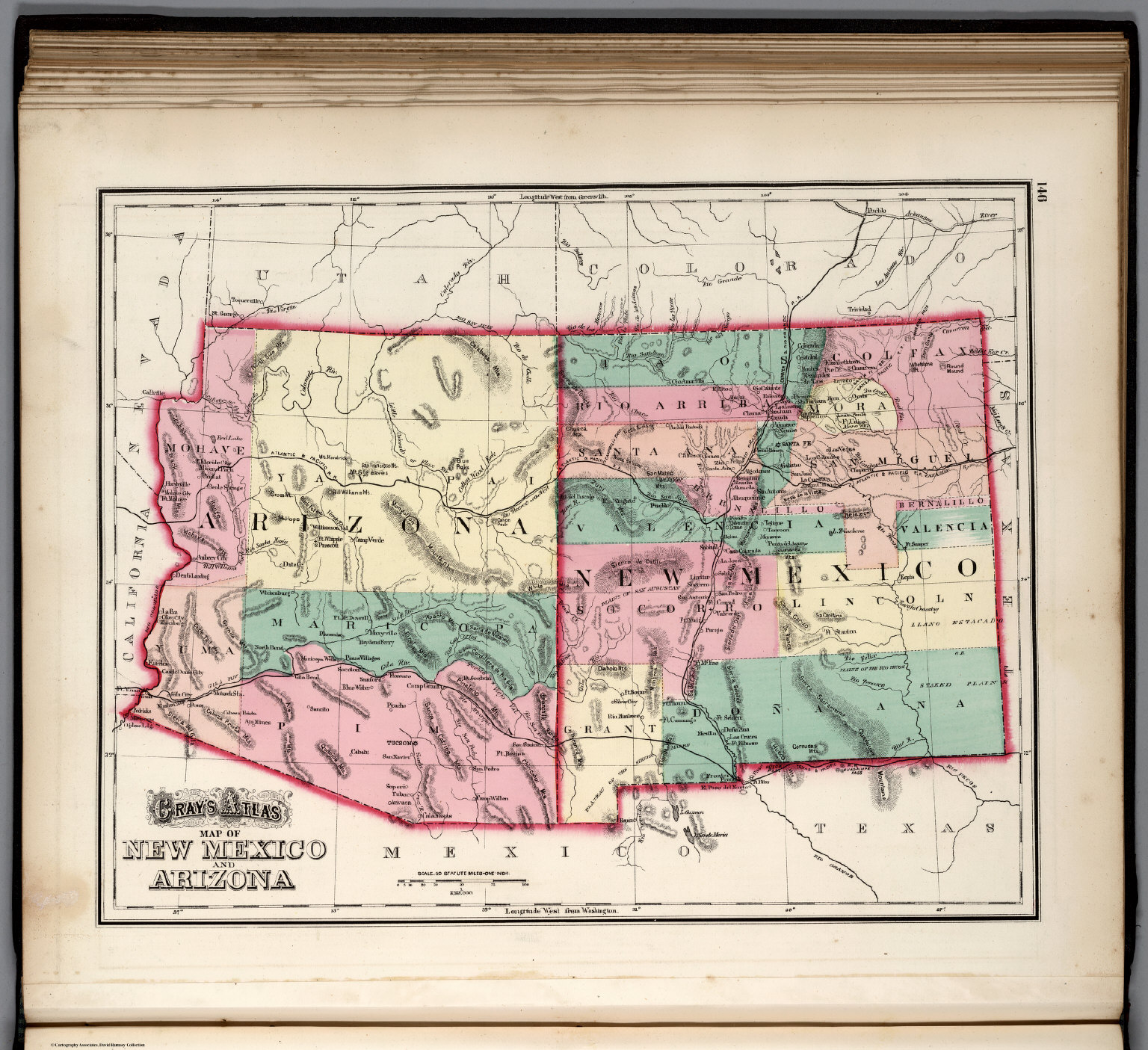 New Mexico and Arizona. - David Rumsey Historical Map Collection