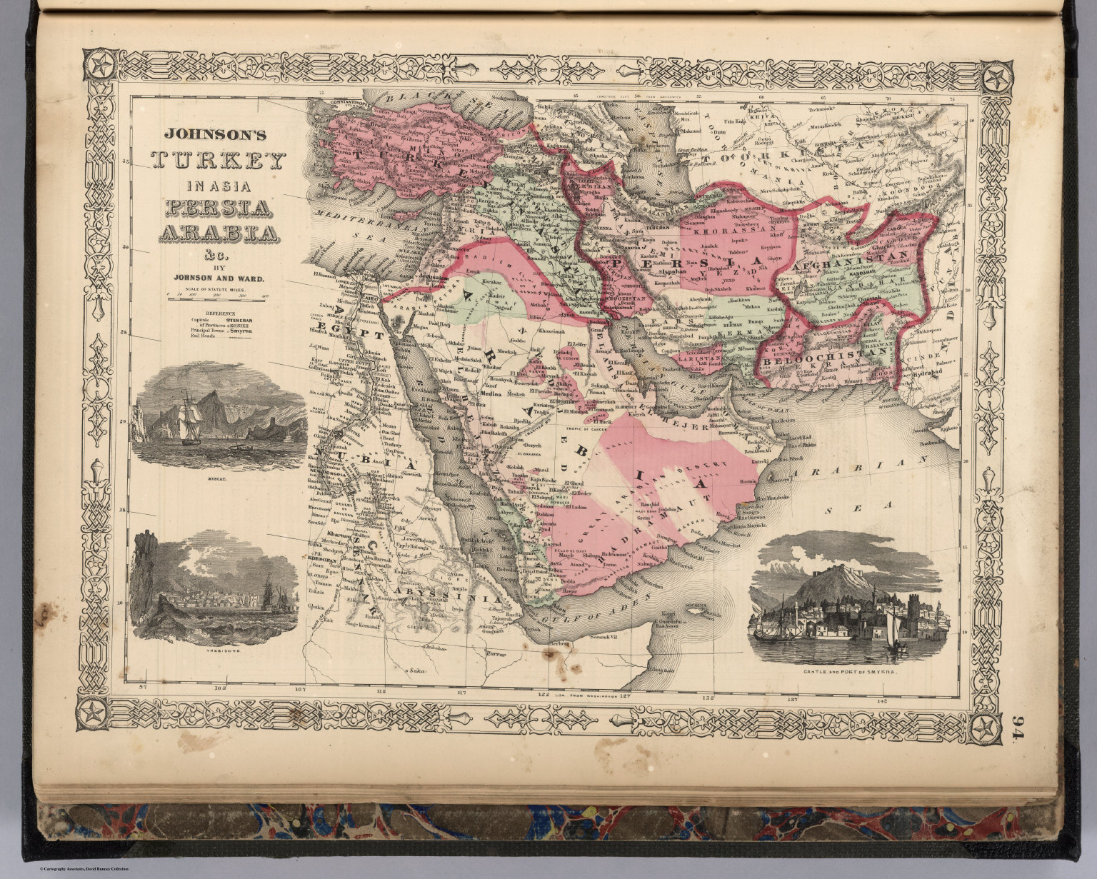 Turkey In Asia, Persia Arabia David Rumsey Historical Map Collection